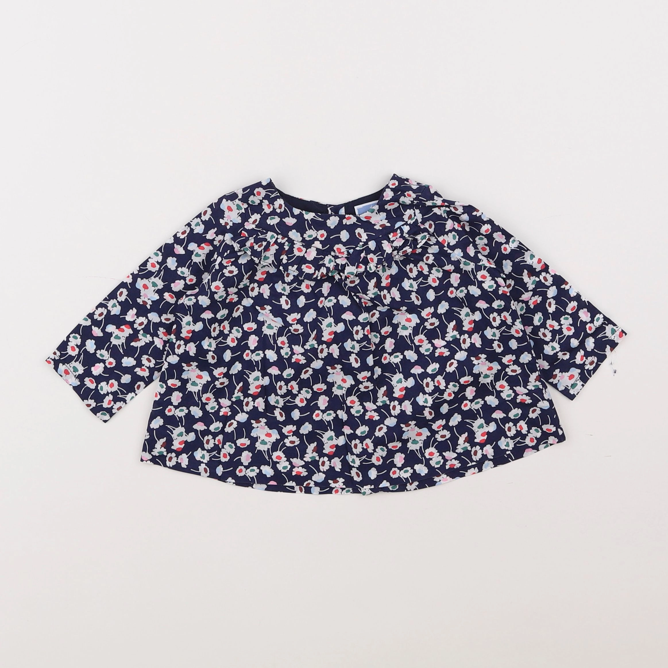 Jacadi - blouse liberty bleu - 6 mois