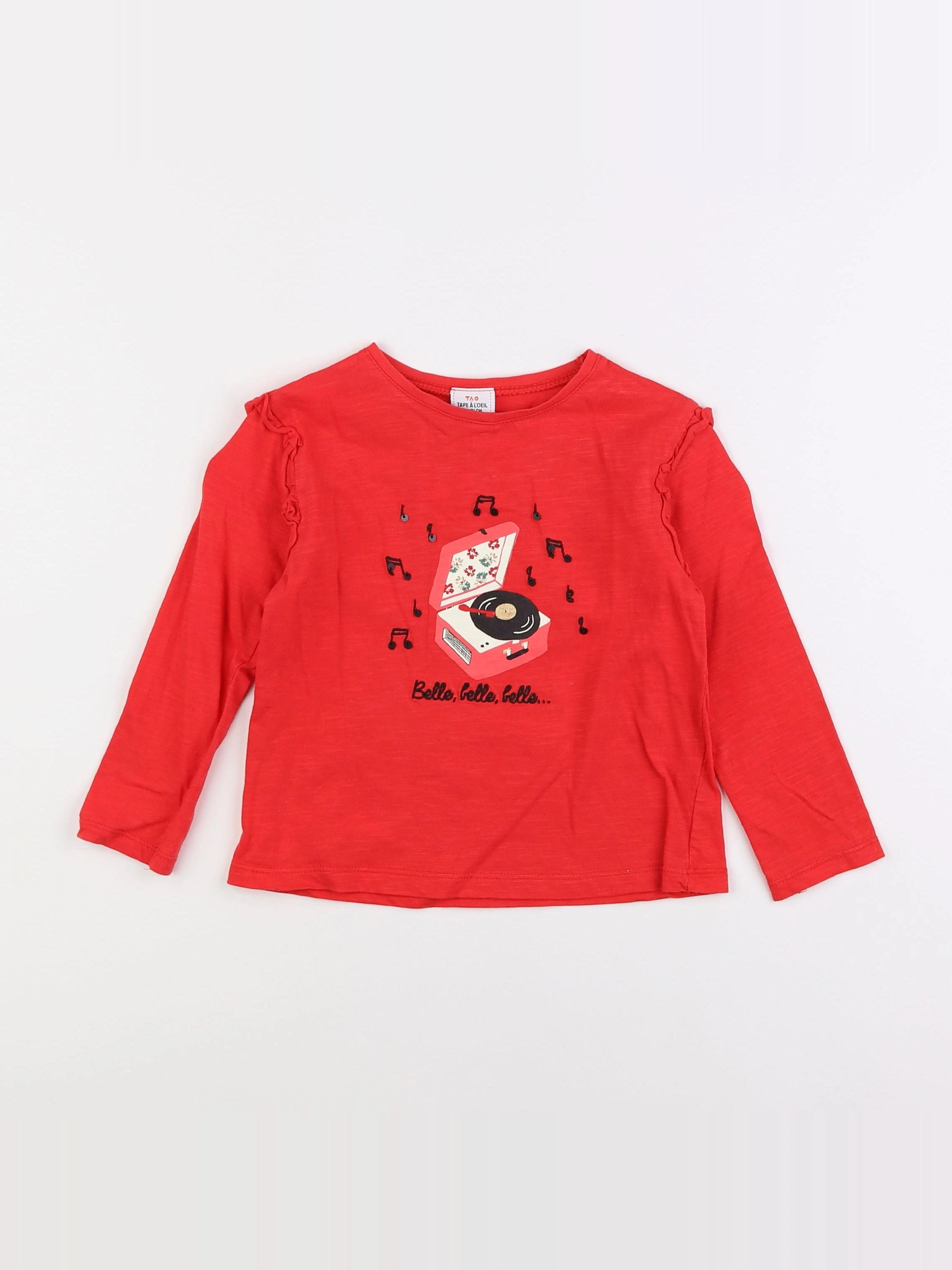 Tape à l'oeil - tee-shirt rouge - 3 ans