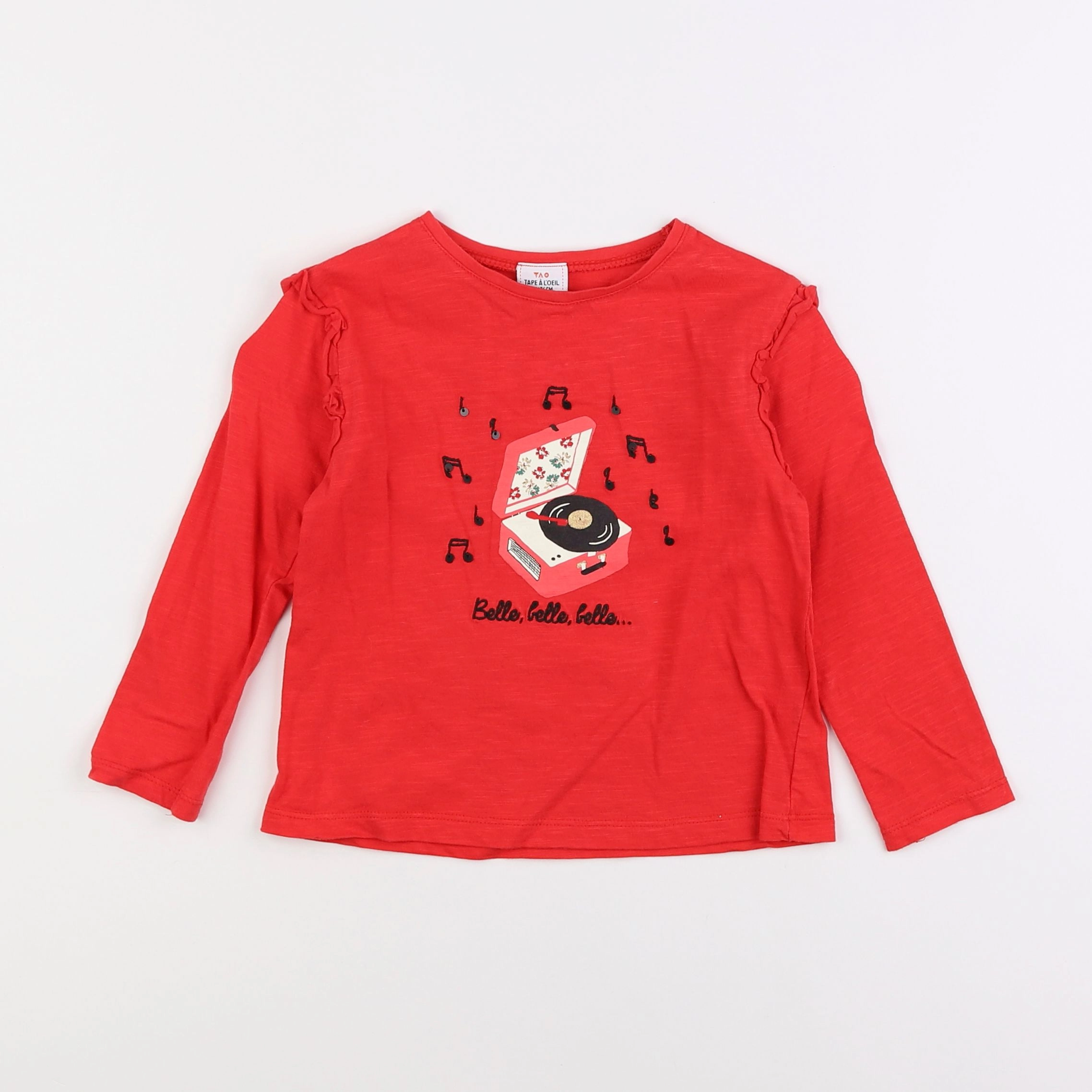 Tape à l'oeil - tee-shirt rouge - 3 ans