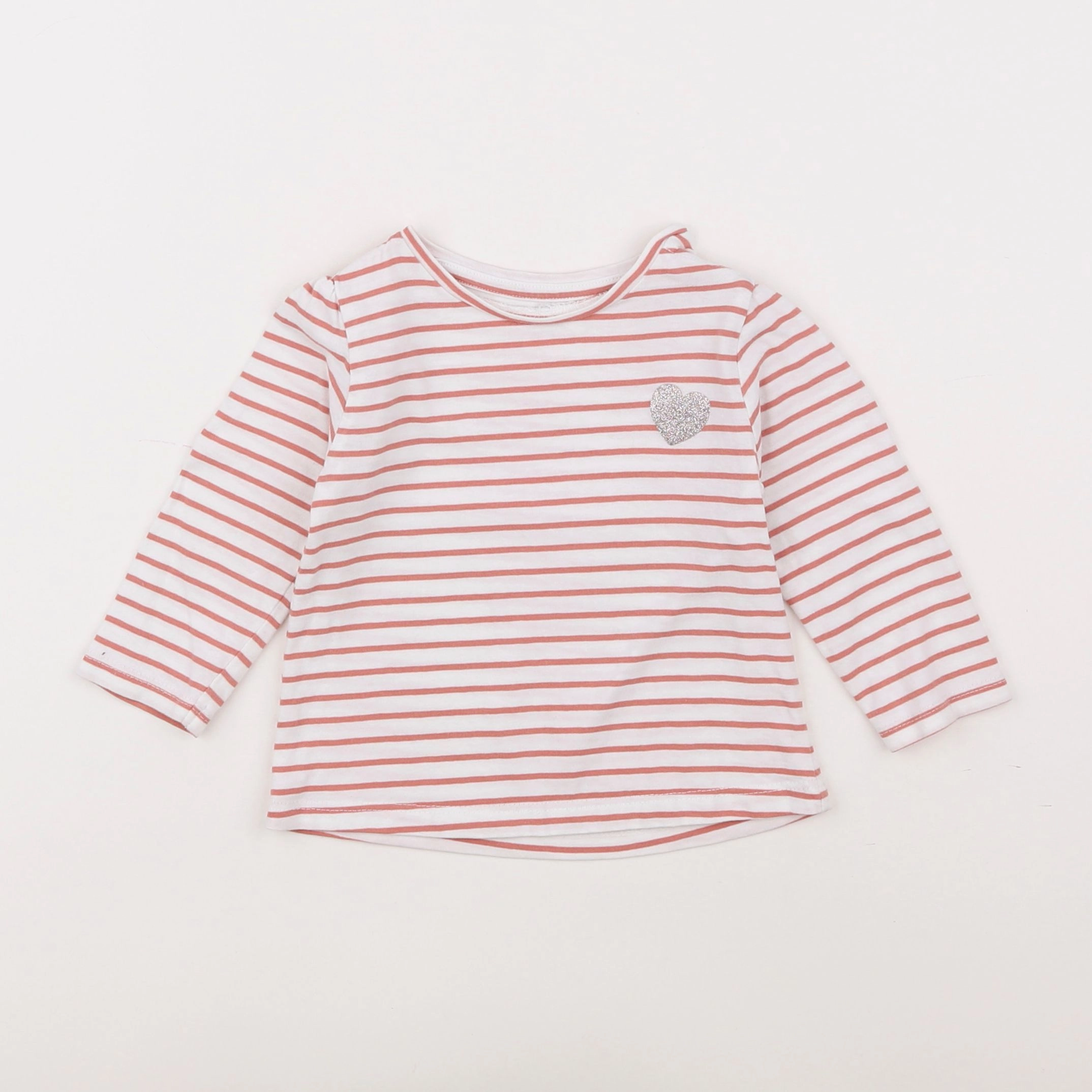 Vertbaudet - tee-shirt rose - 9 mois