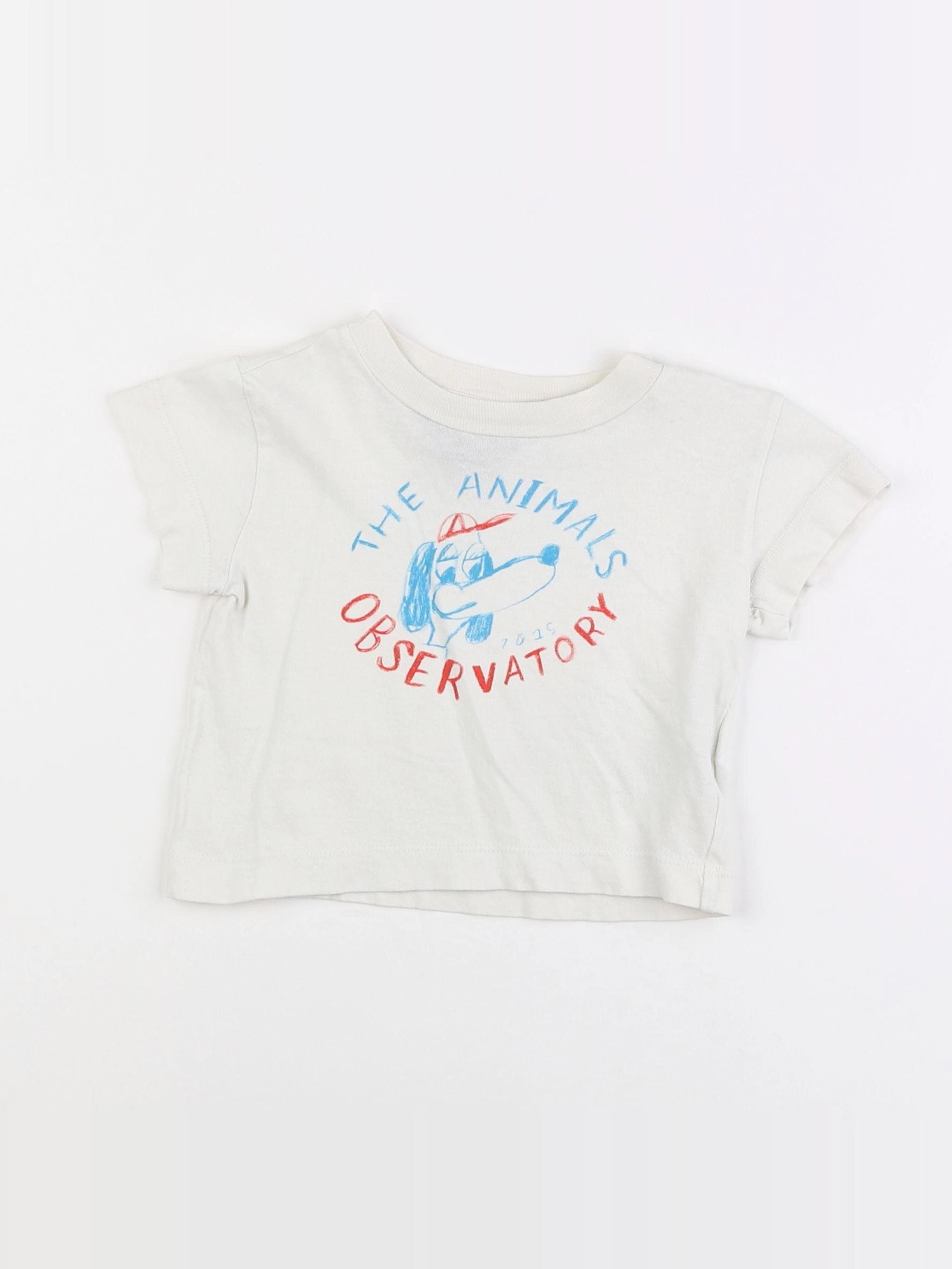 The animals observatory - tee-shirt beige - 6 mois