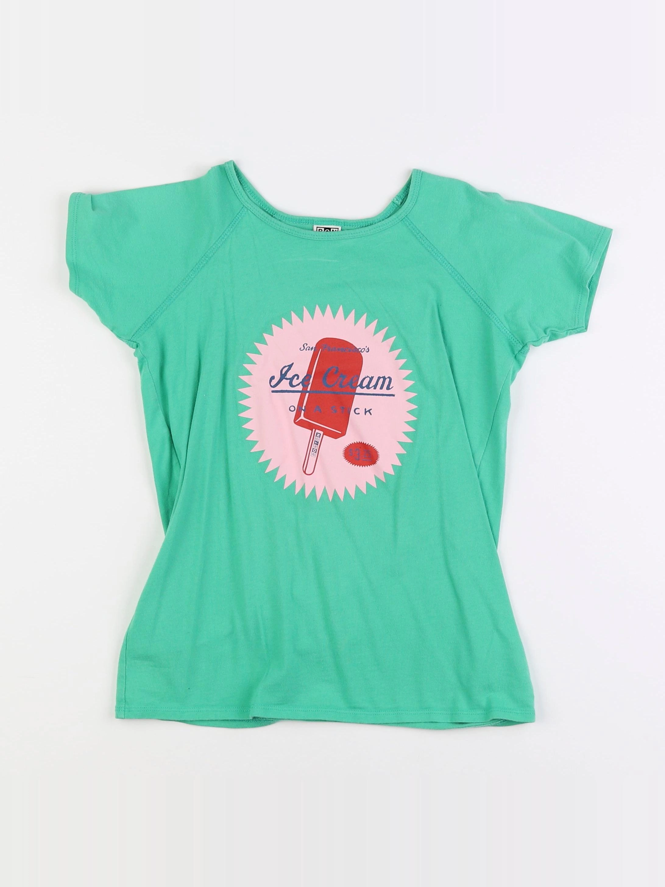 Bonton - tee-shirt bleu - 12 mois