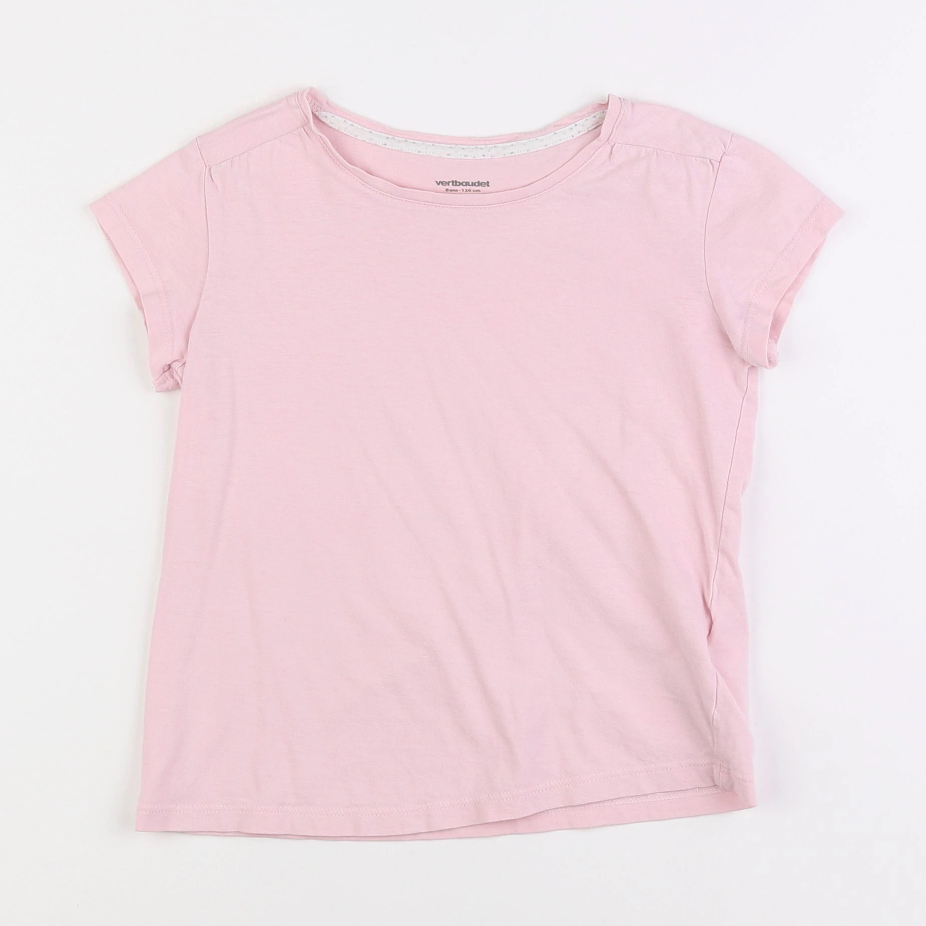 Vertbaudet - tee-shirt rose - 8 ans