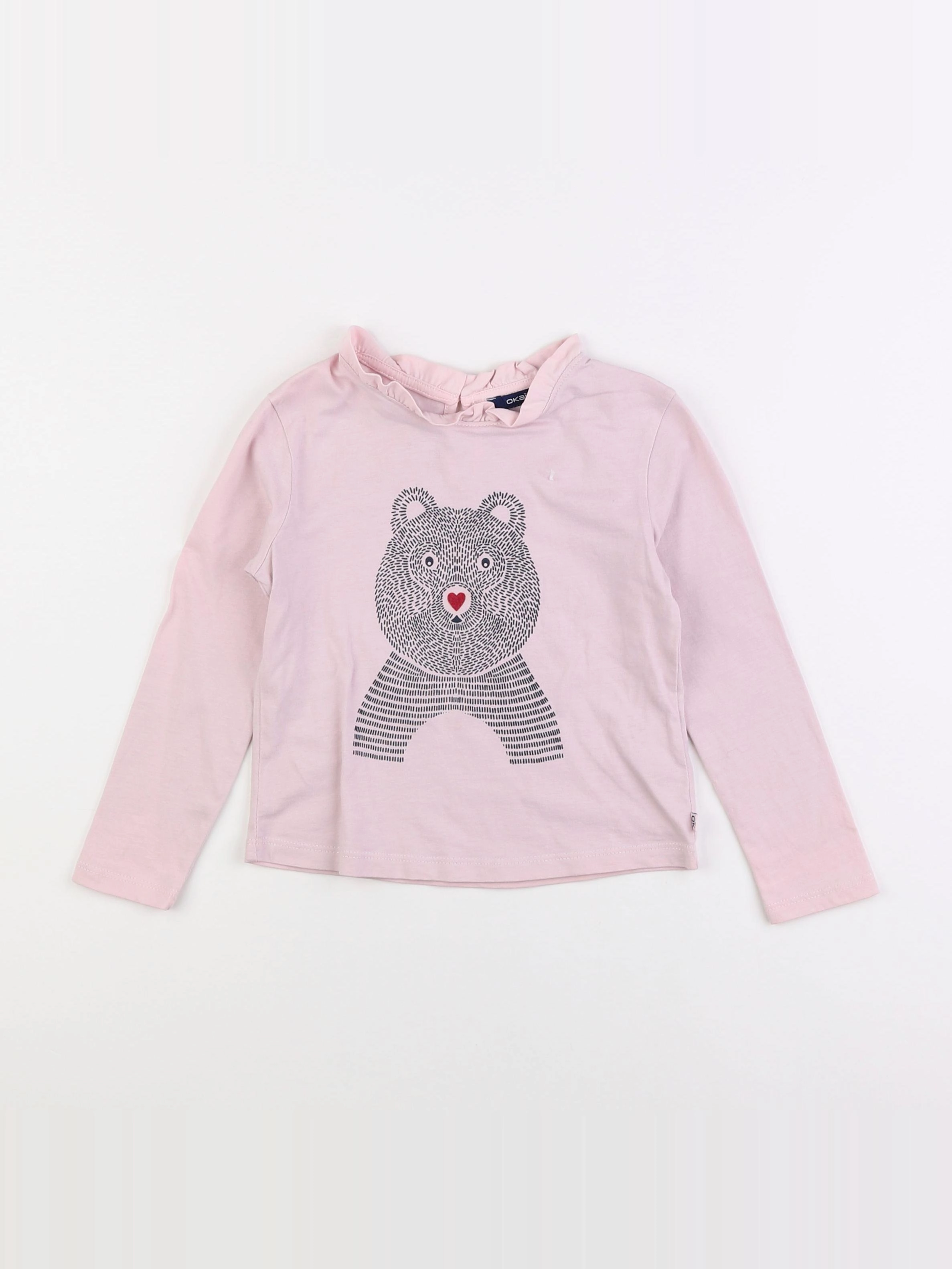 Okaidi - tee-shirt rose - 4 ans