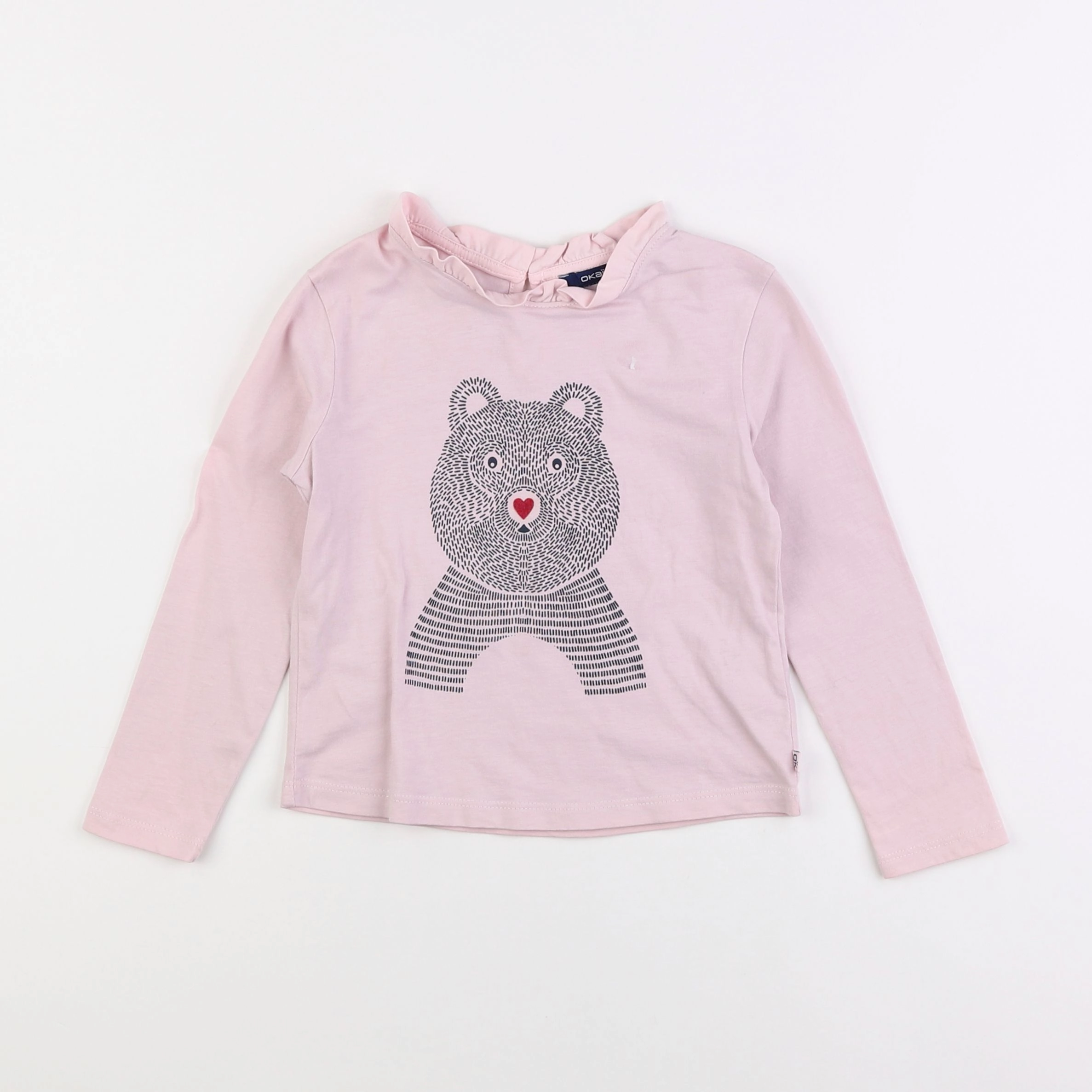 Okaidi - tee-shirt rose - 4 ans