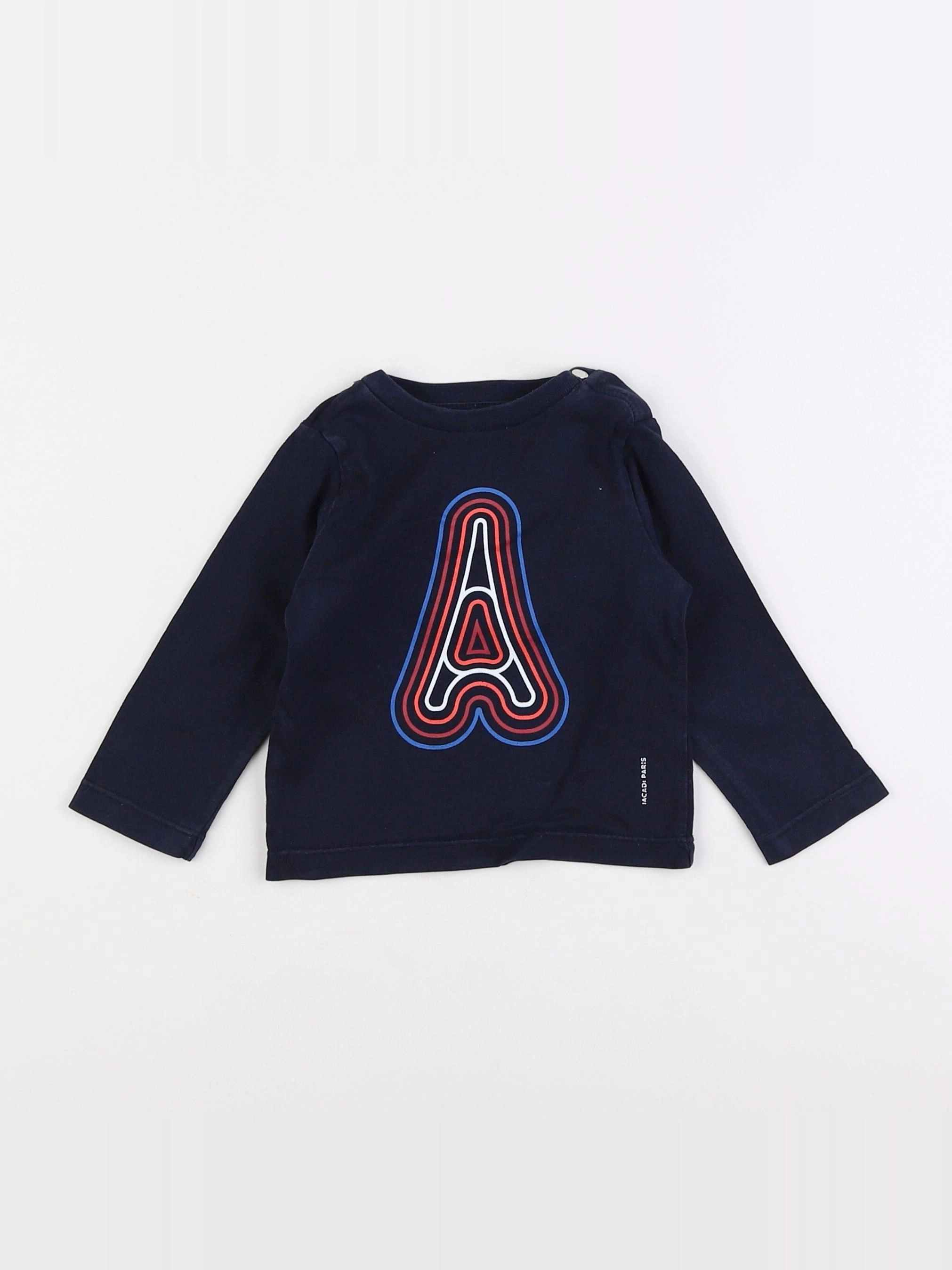 Jacadi - tee-shirt bleu - 12 mois