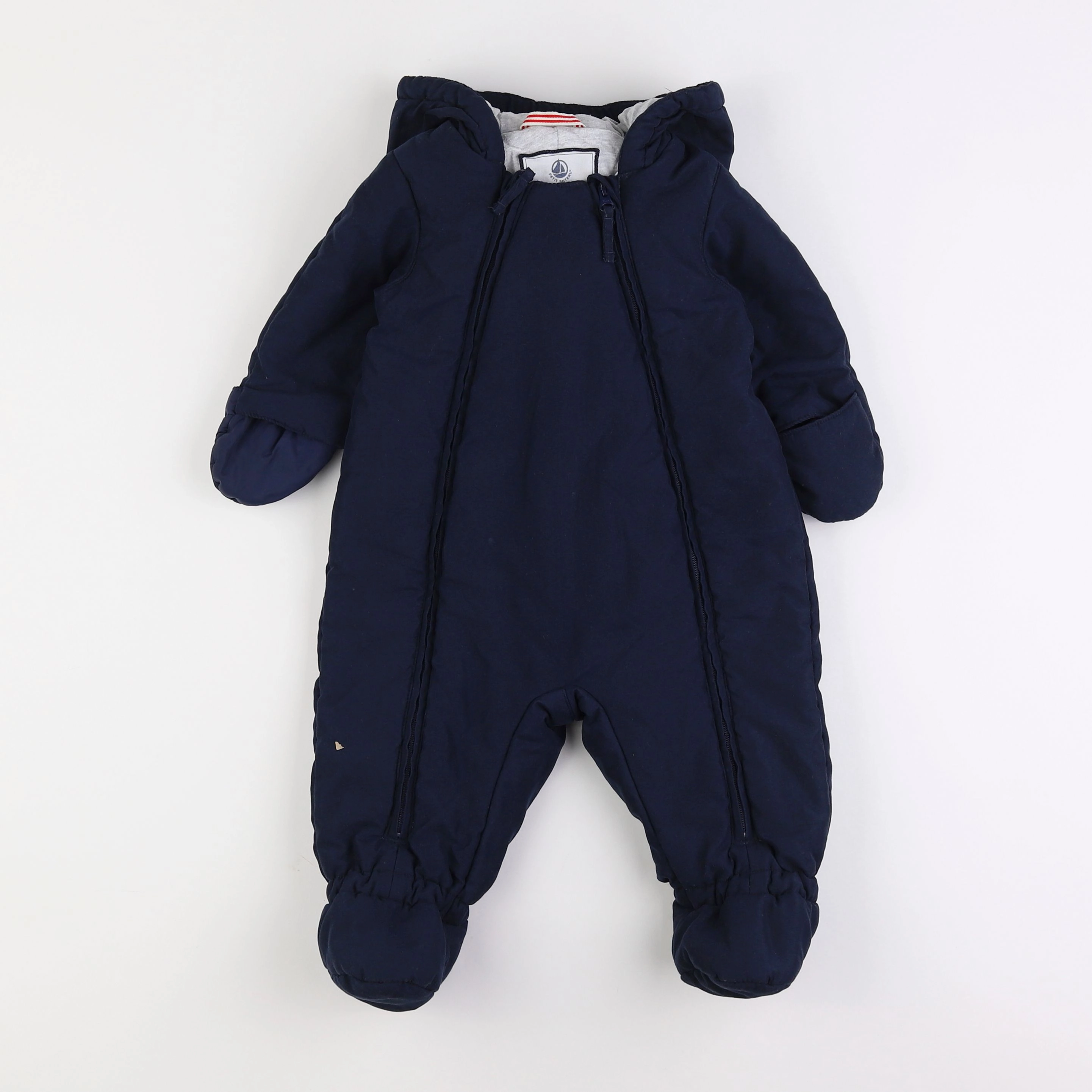 Petit Bateau - combi-pilote bleu - 12 mois