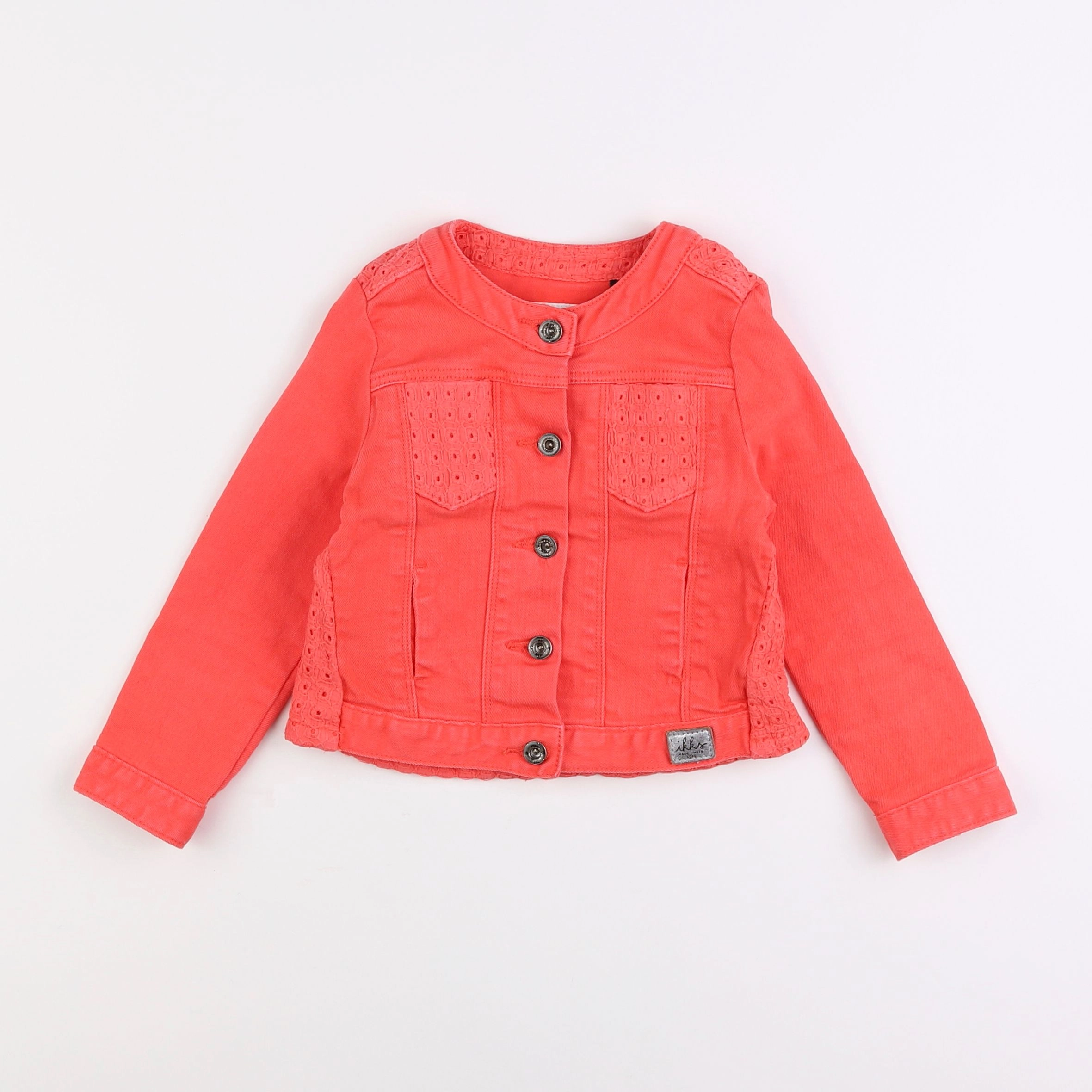 IKKS - veste orange fluo - 3 ans