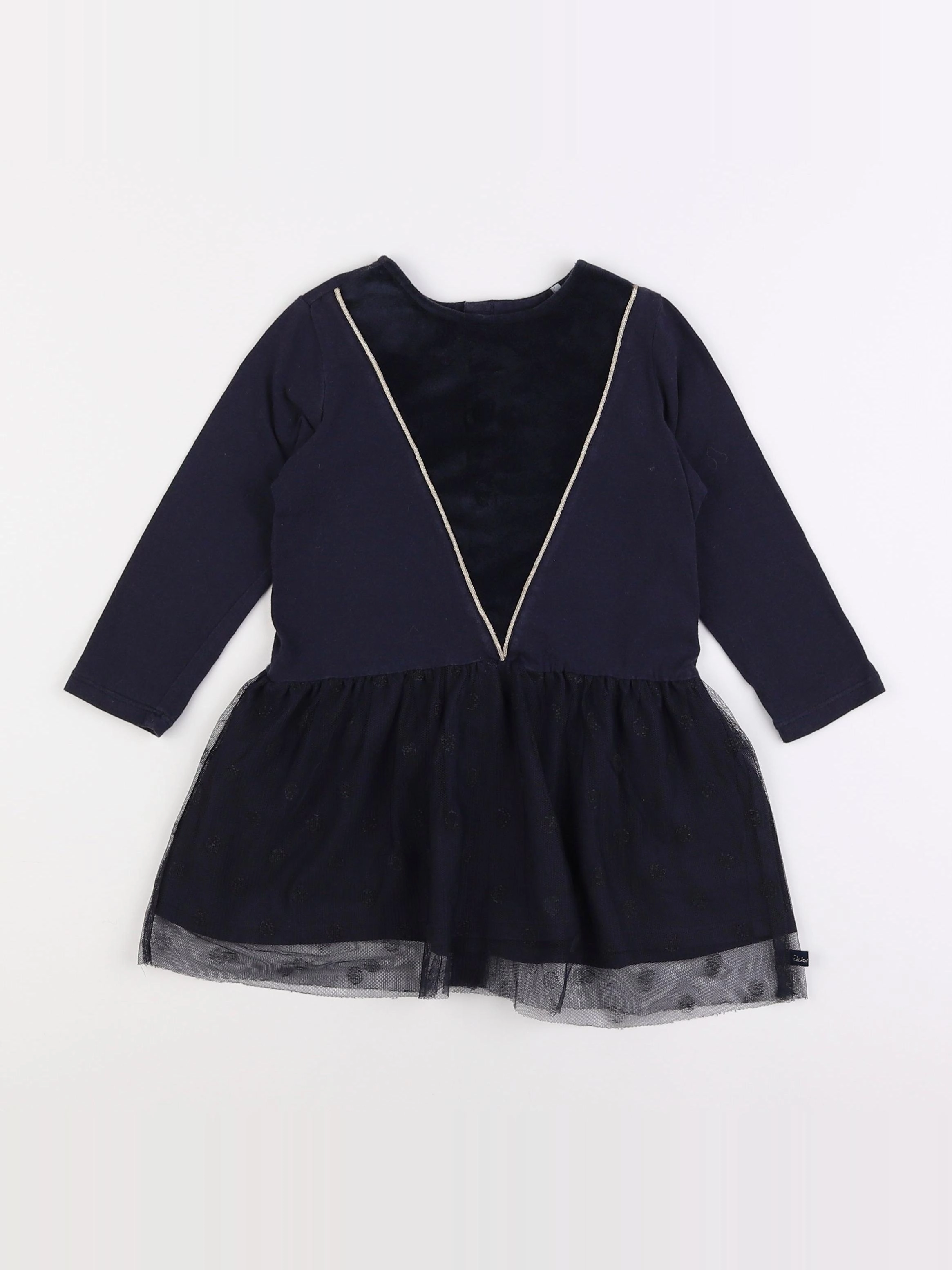 IKKS - robe bleu - 2 ans