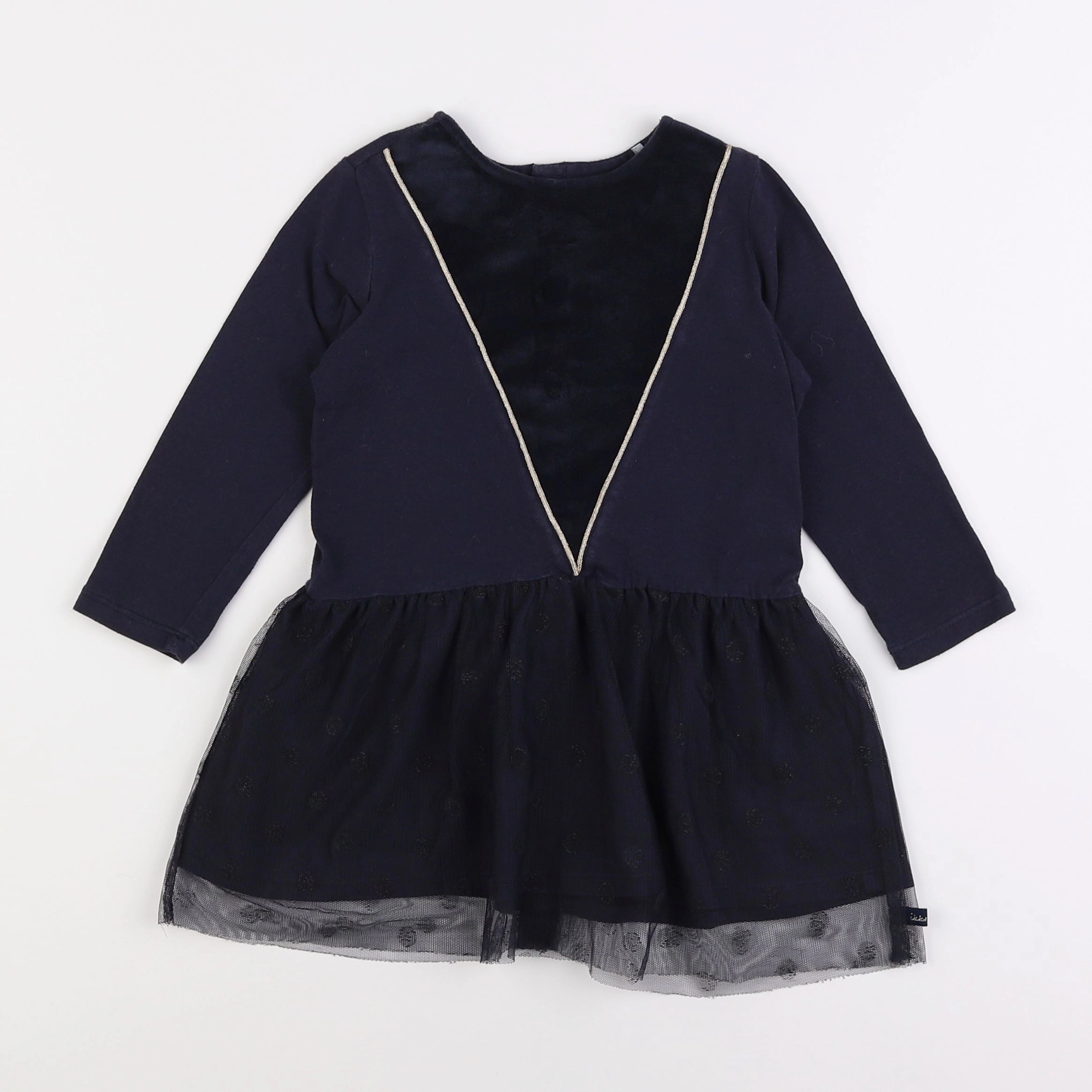 IKKS - robe bleu - 2 ans