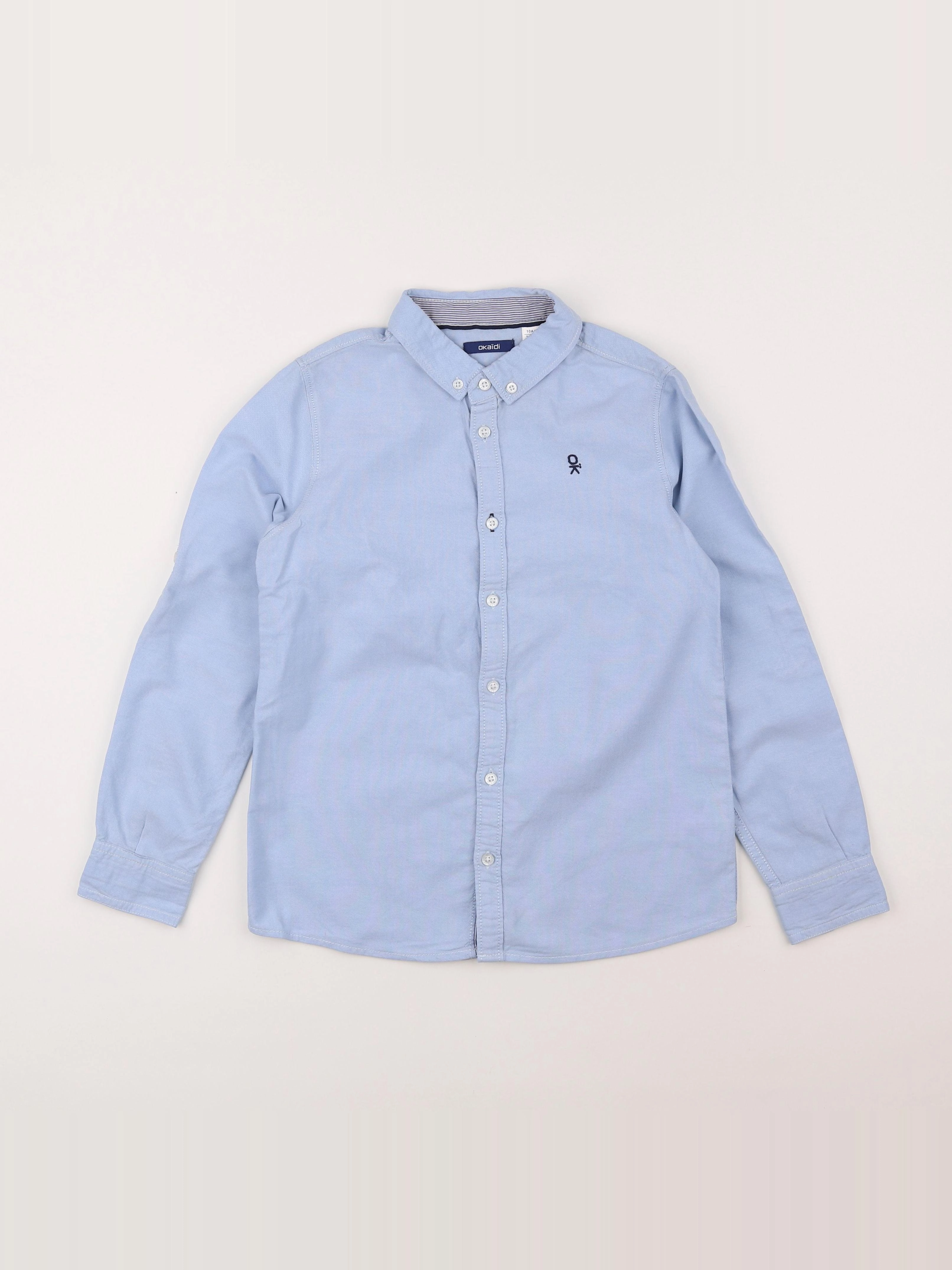 Okaidi - chemise bleu - 10 ans