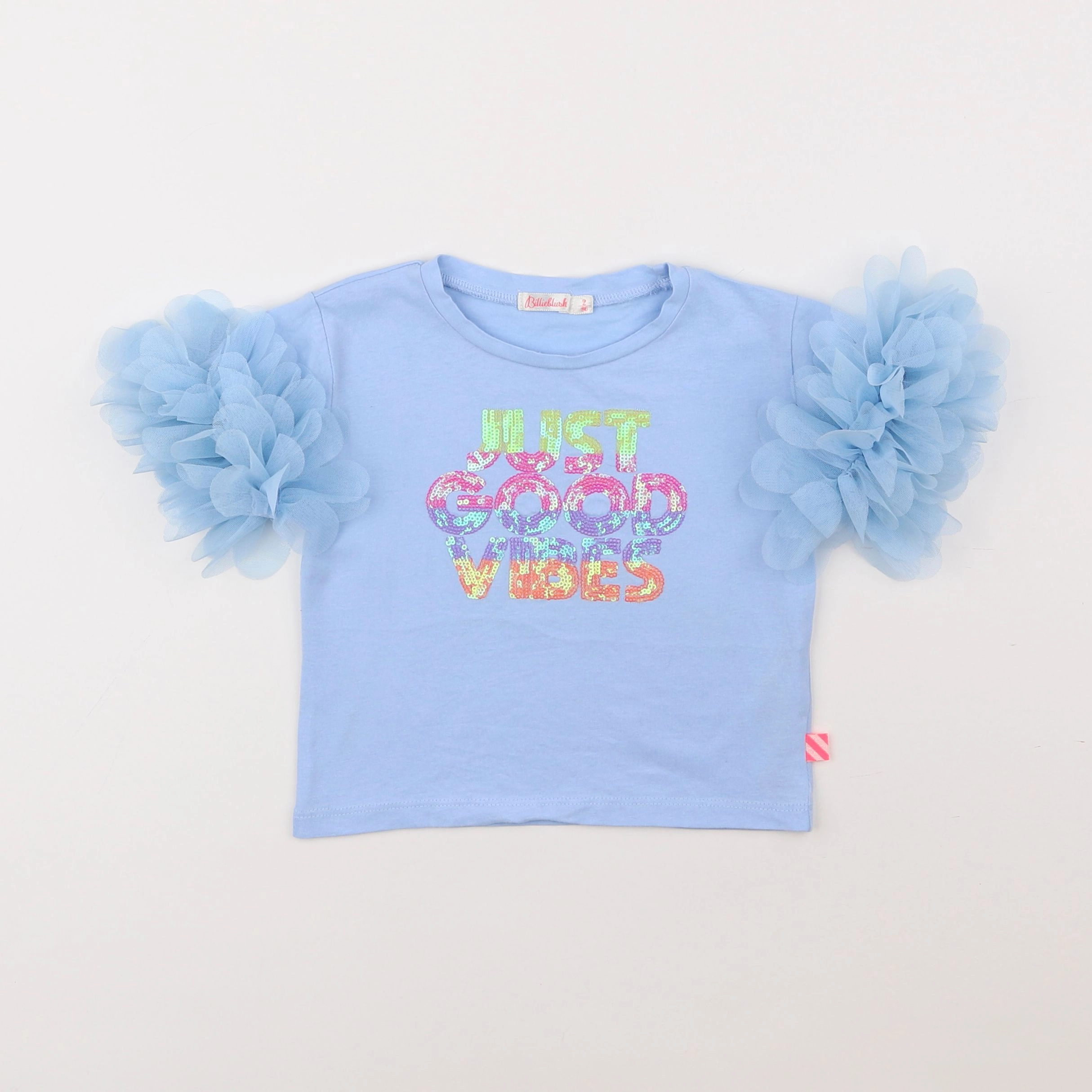 Billie Blush - tee-shirt bleu - 2 ans