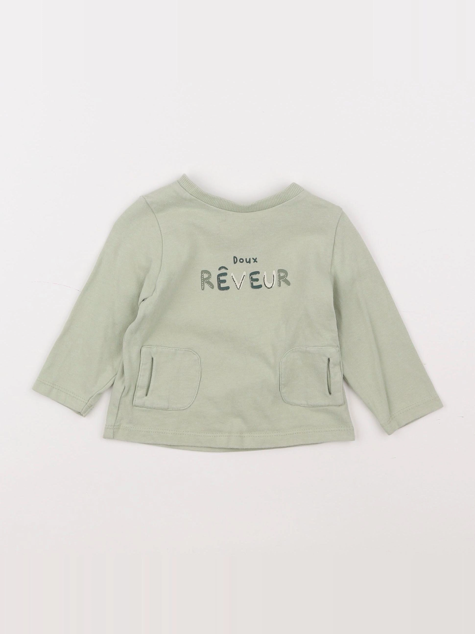 Tape à l'oeil - tee-shirt vert - 6 mois