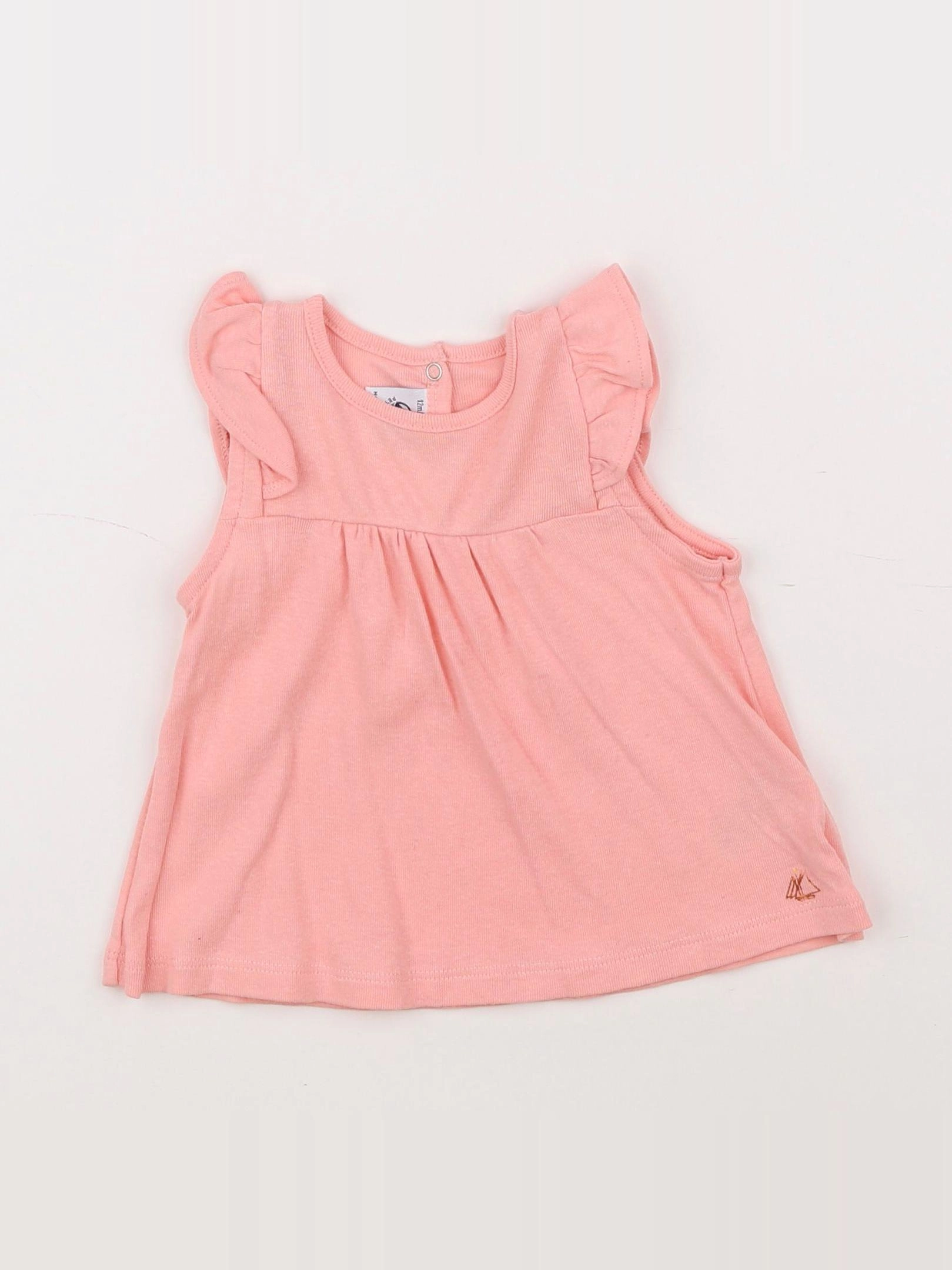 Petit Bateau - tee-shirt rose - 12 mois