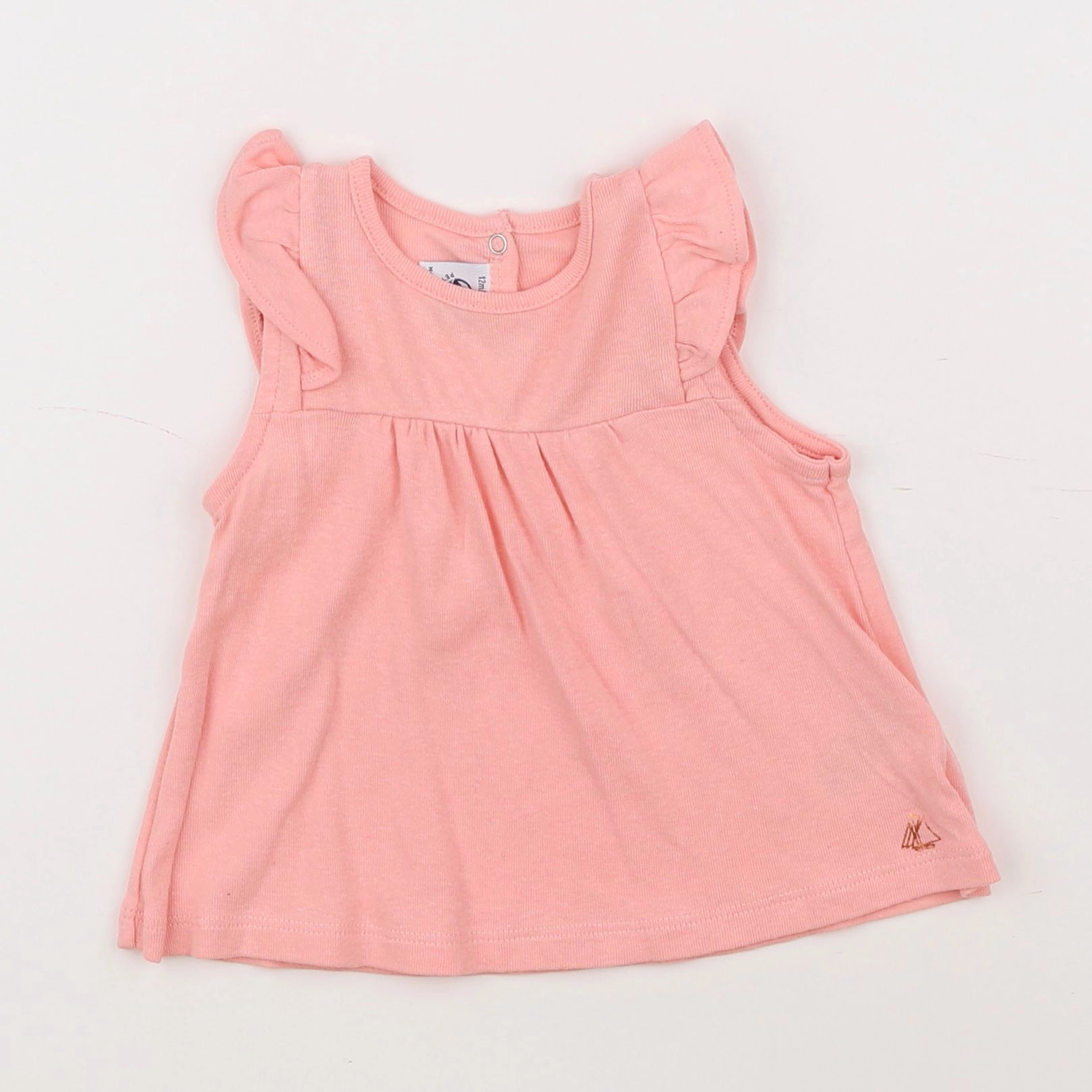 Petit Bateau - tee-shirt rose - 12 mois