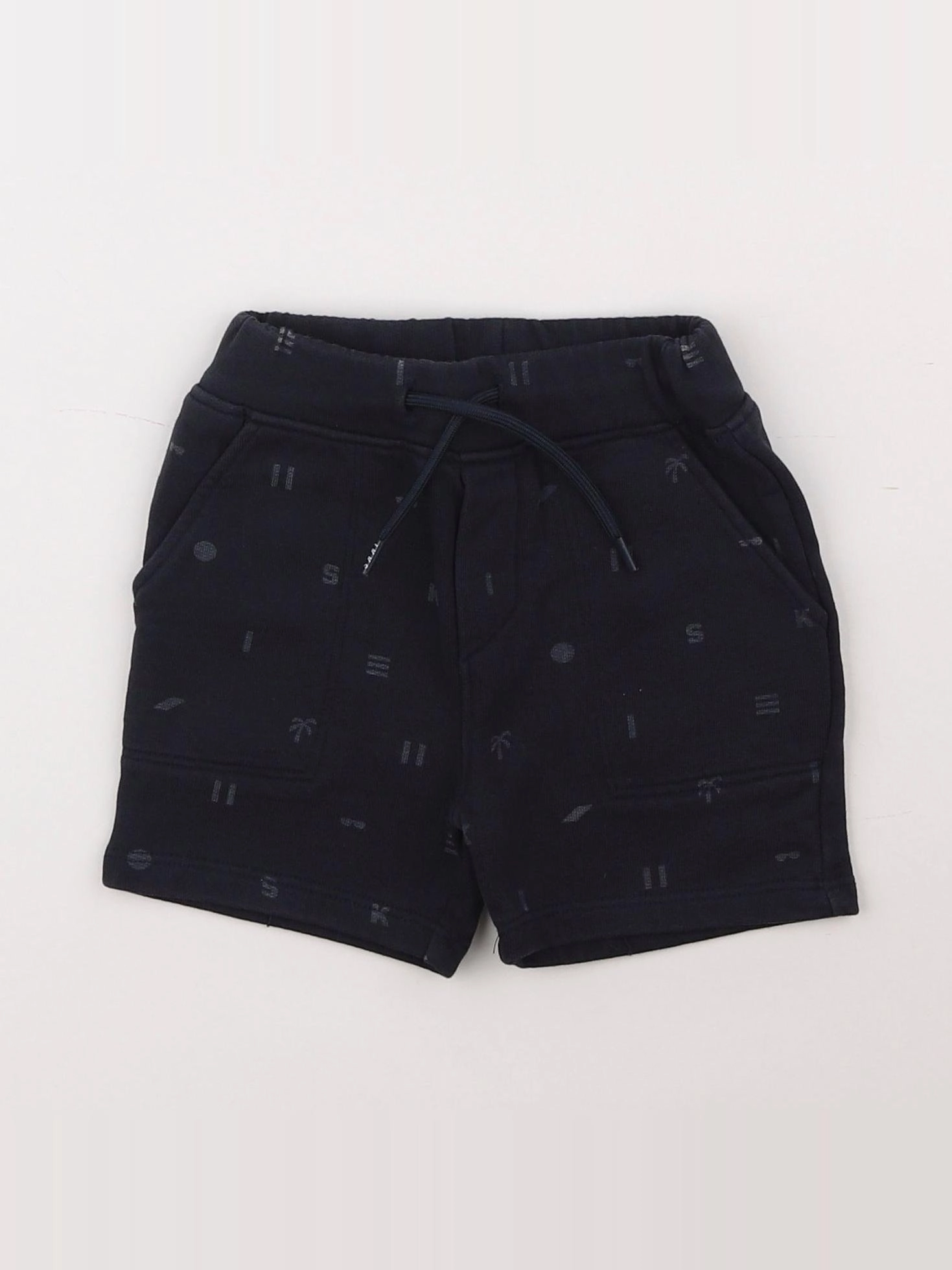 IKKS - short bleu - 12 mois