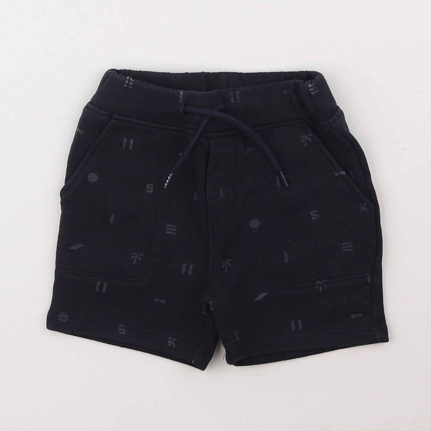 IKKS - short bleu - 12 mois