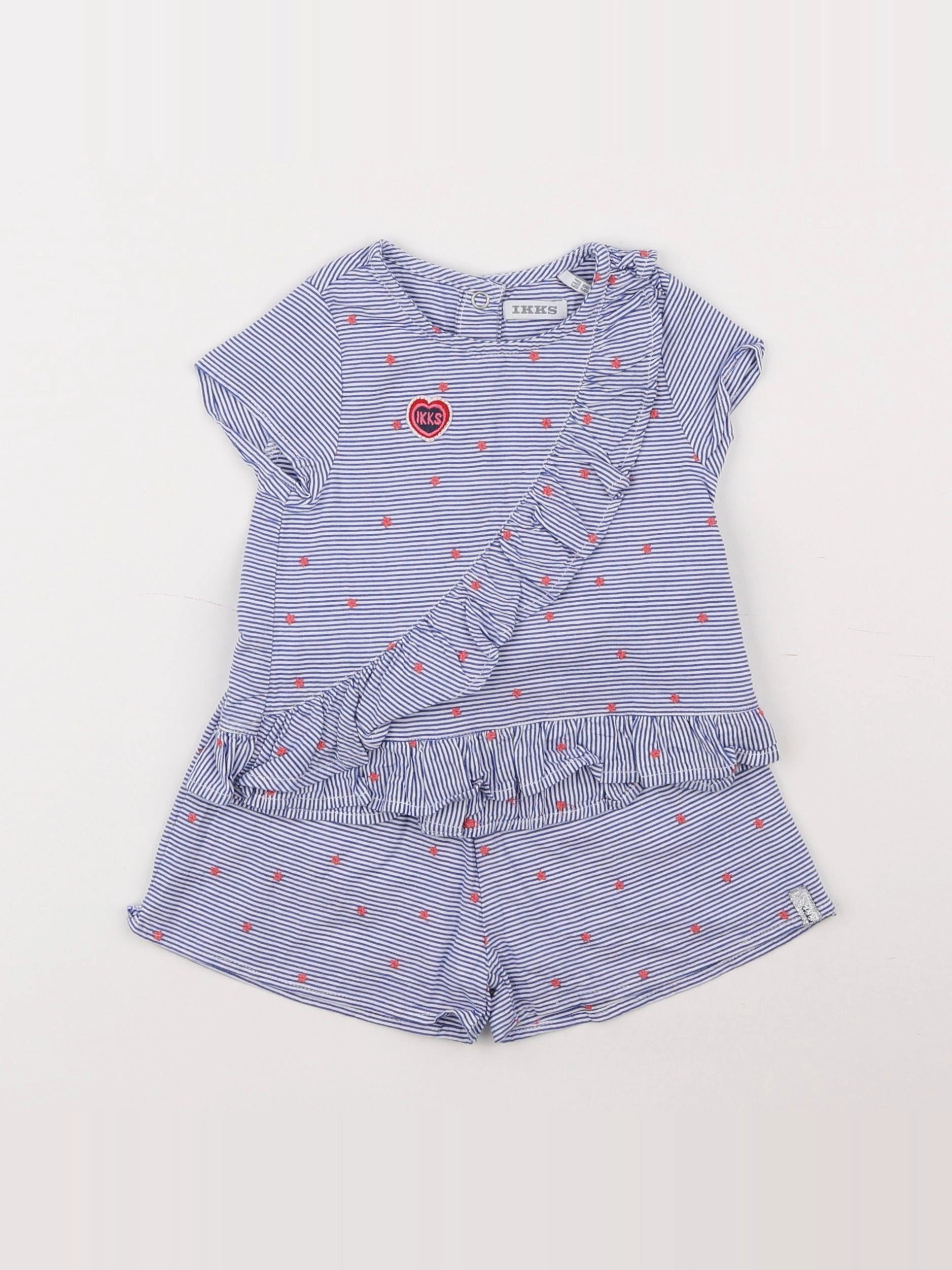 IKKS - ensemble bleu - 6 mois