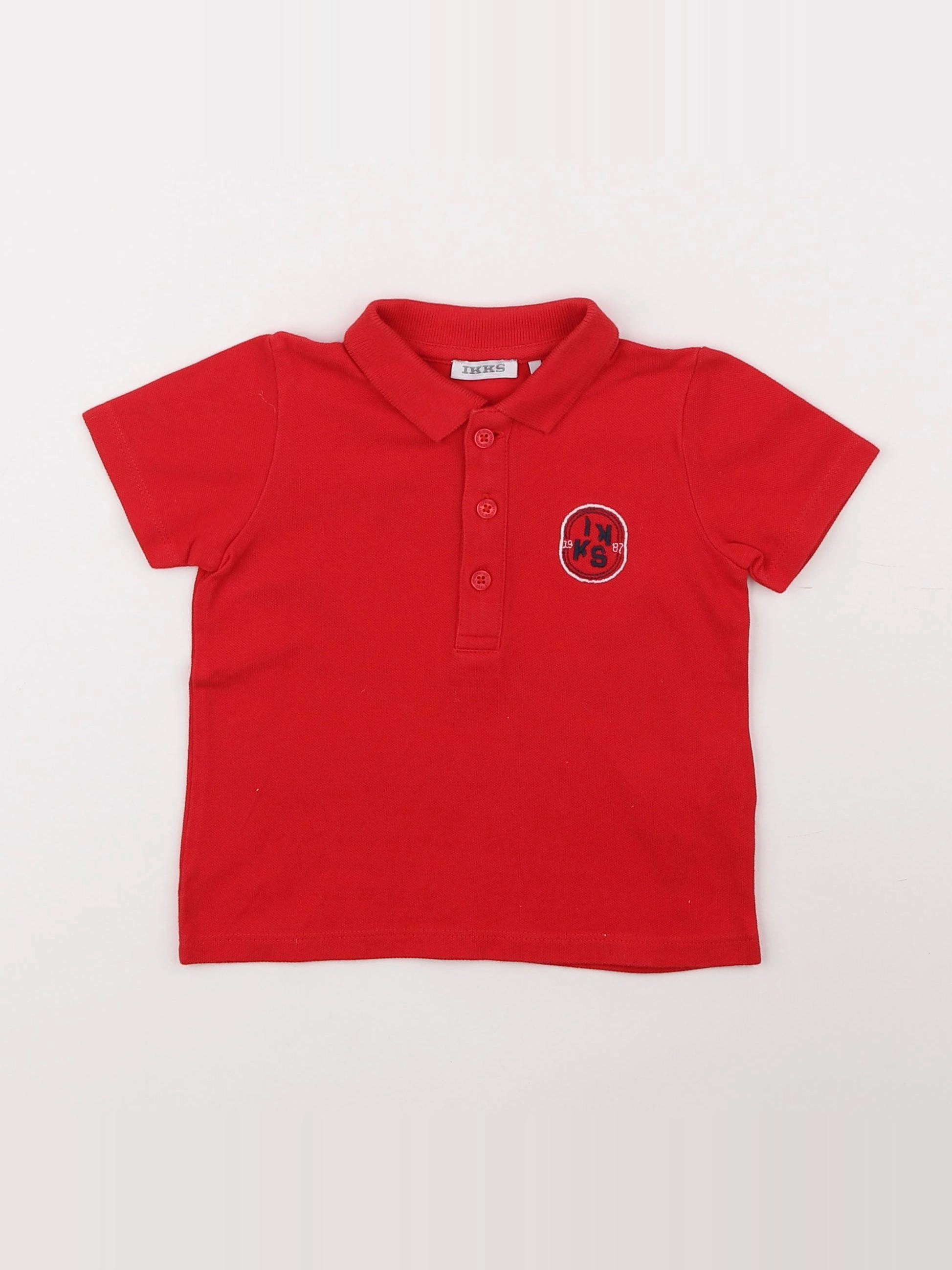 IKKS - polo rouge - 12 mois