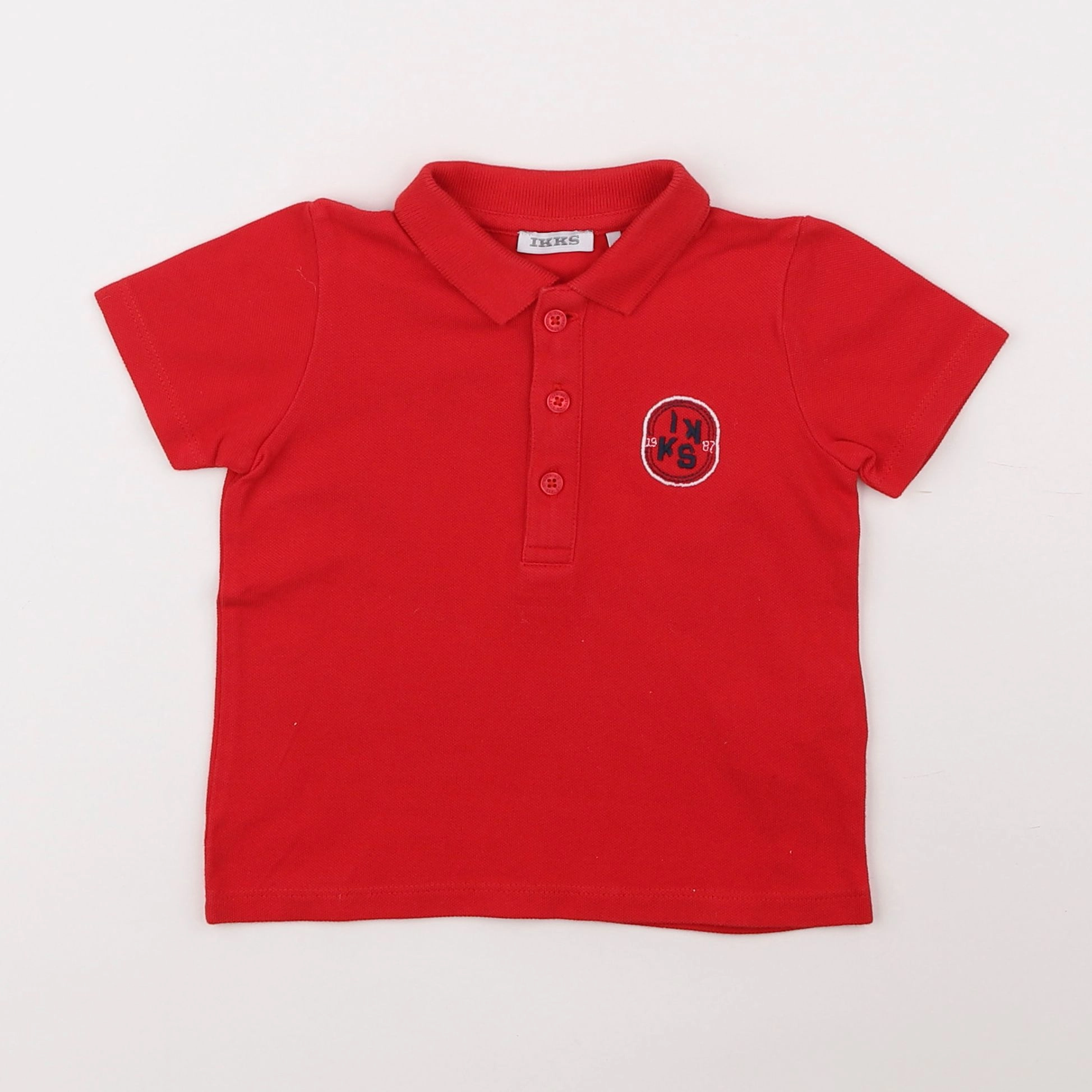 IKKS - polo rouge - 12 mois
