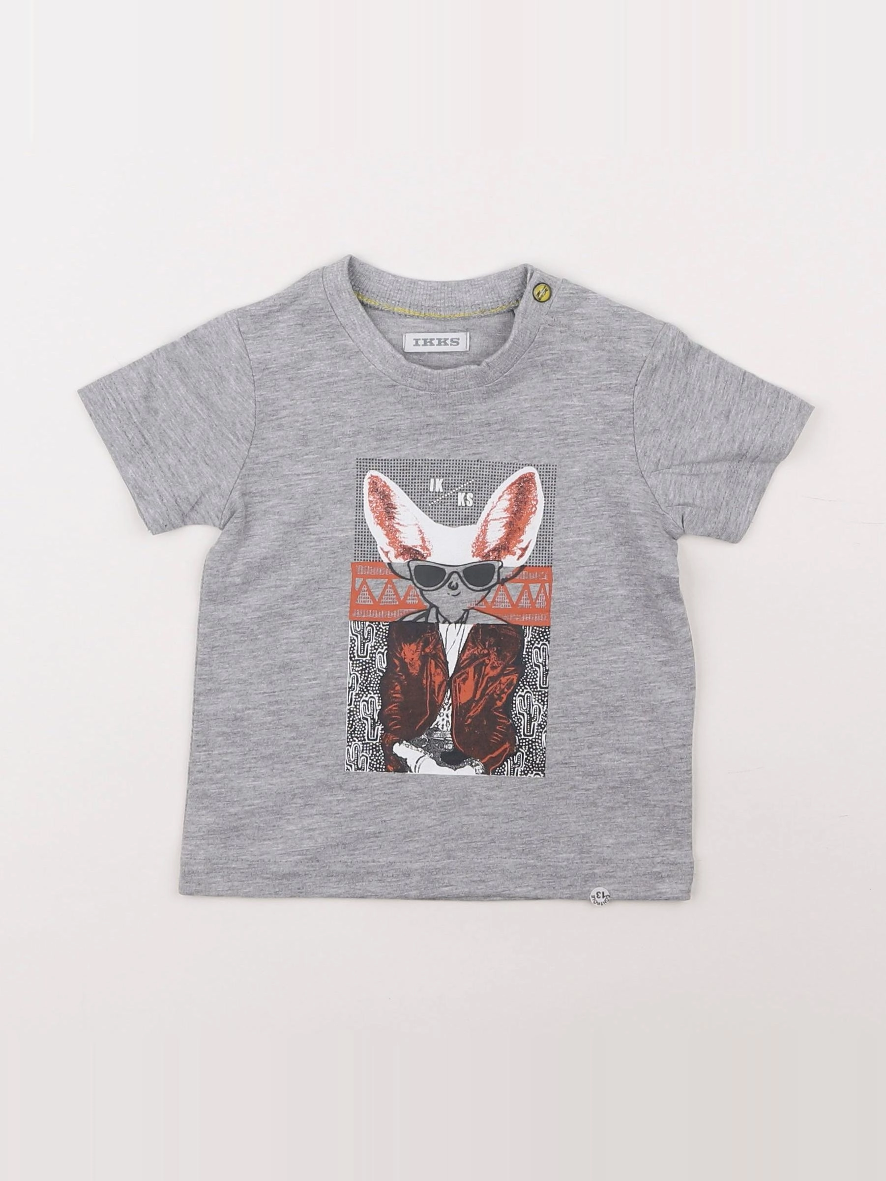 IKKS - tee-shirt gris - 6 mois