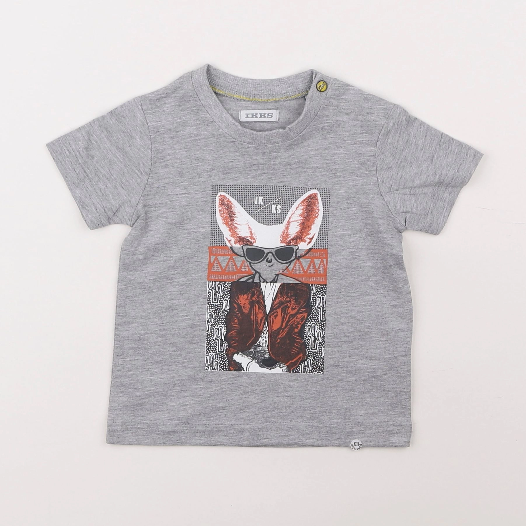 IKKS - tee-shirt gris - 6 mois