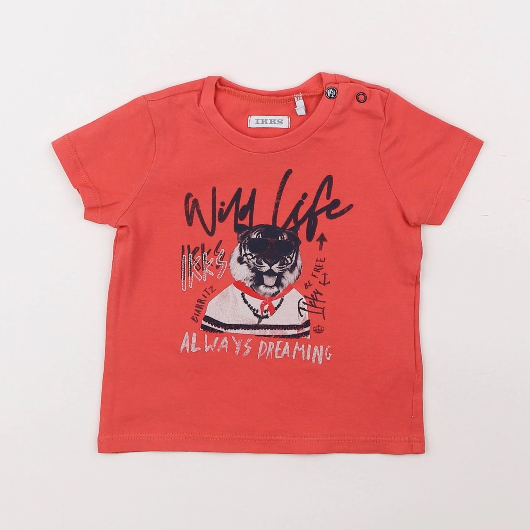 IKKS - tee-shirt rouge - 6 mois