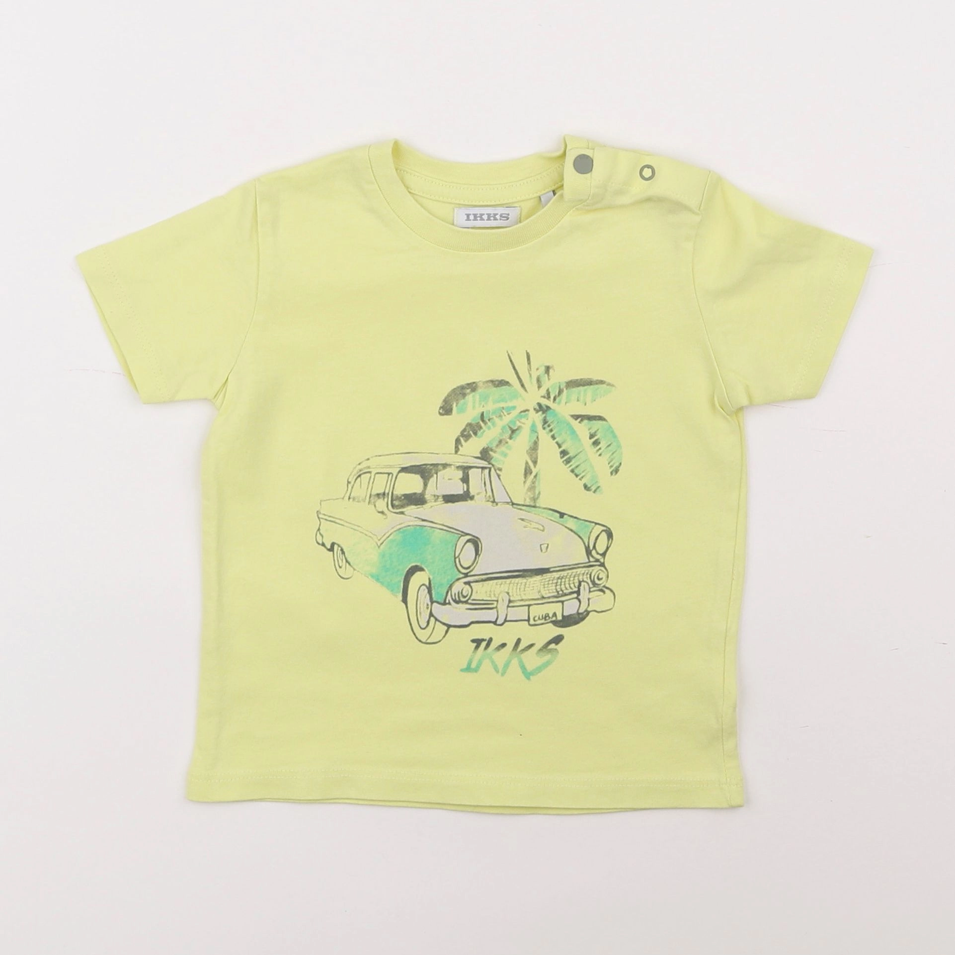 IKKS - tee-shirt jaune - 12 mois