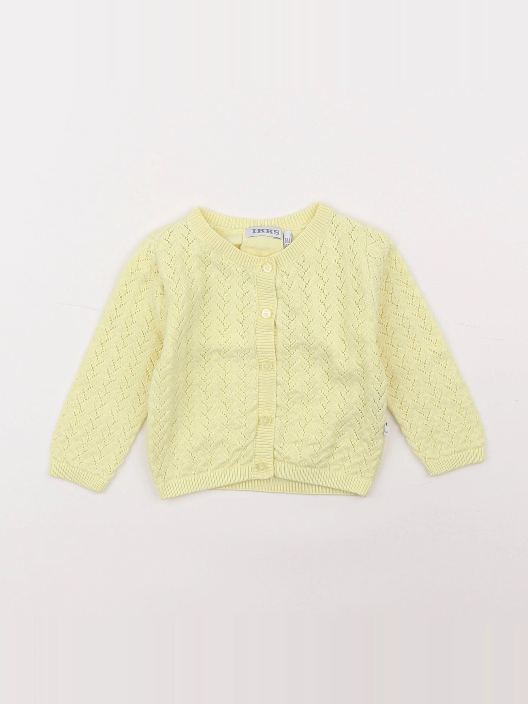 IKKS - gilet jaune - 6 mois