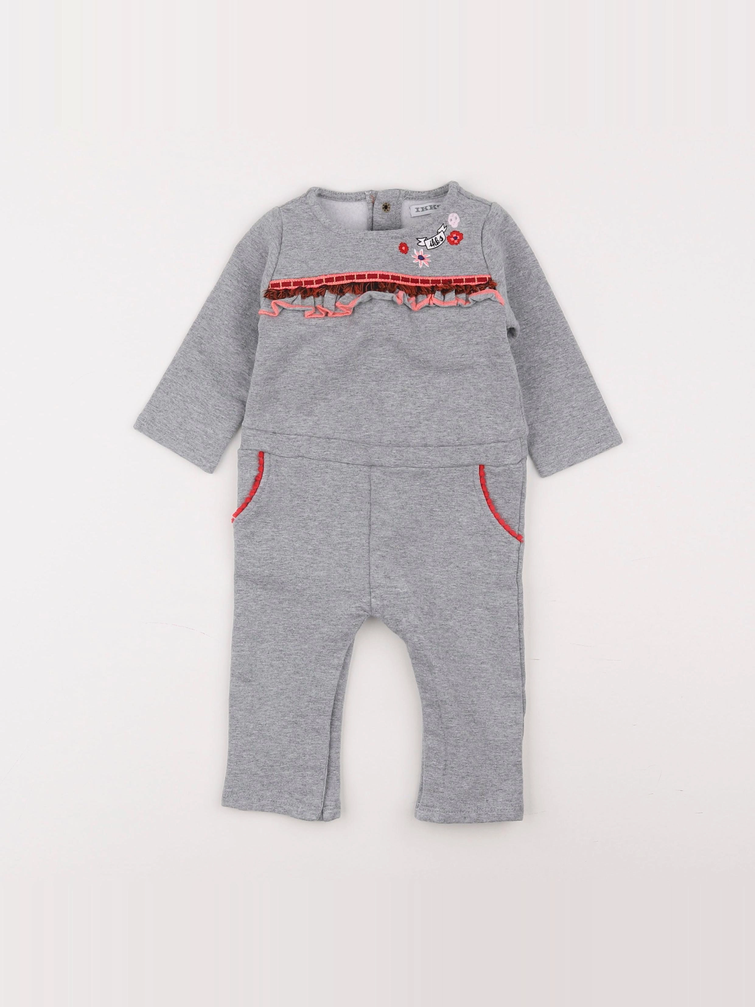 IKKS - combinaison gris - 12 mois