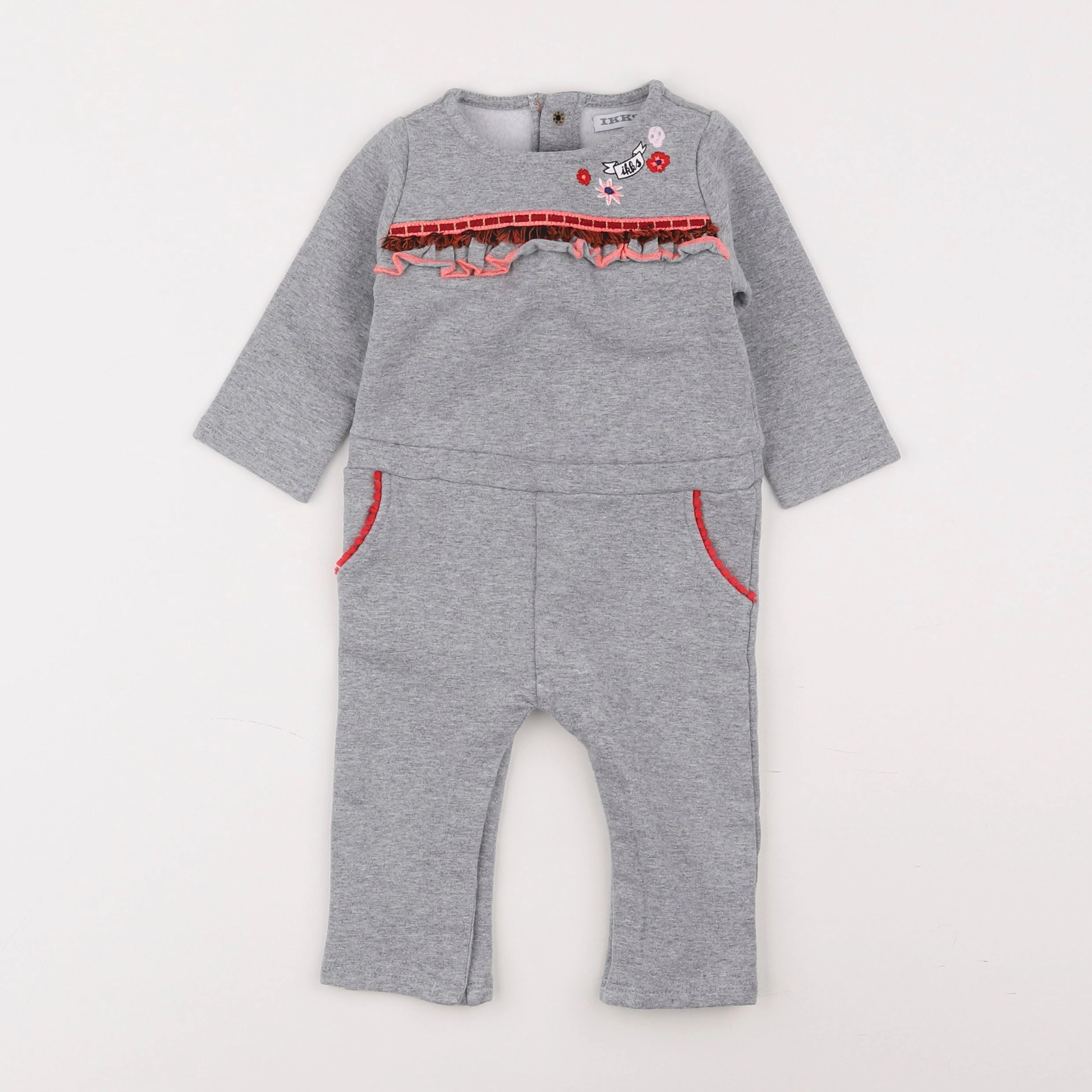 IKKS - combinaison gris - 12 mois