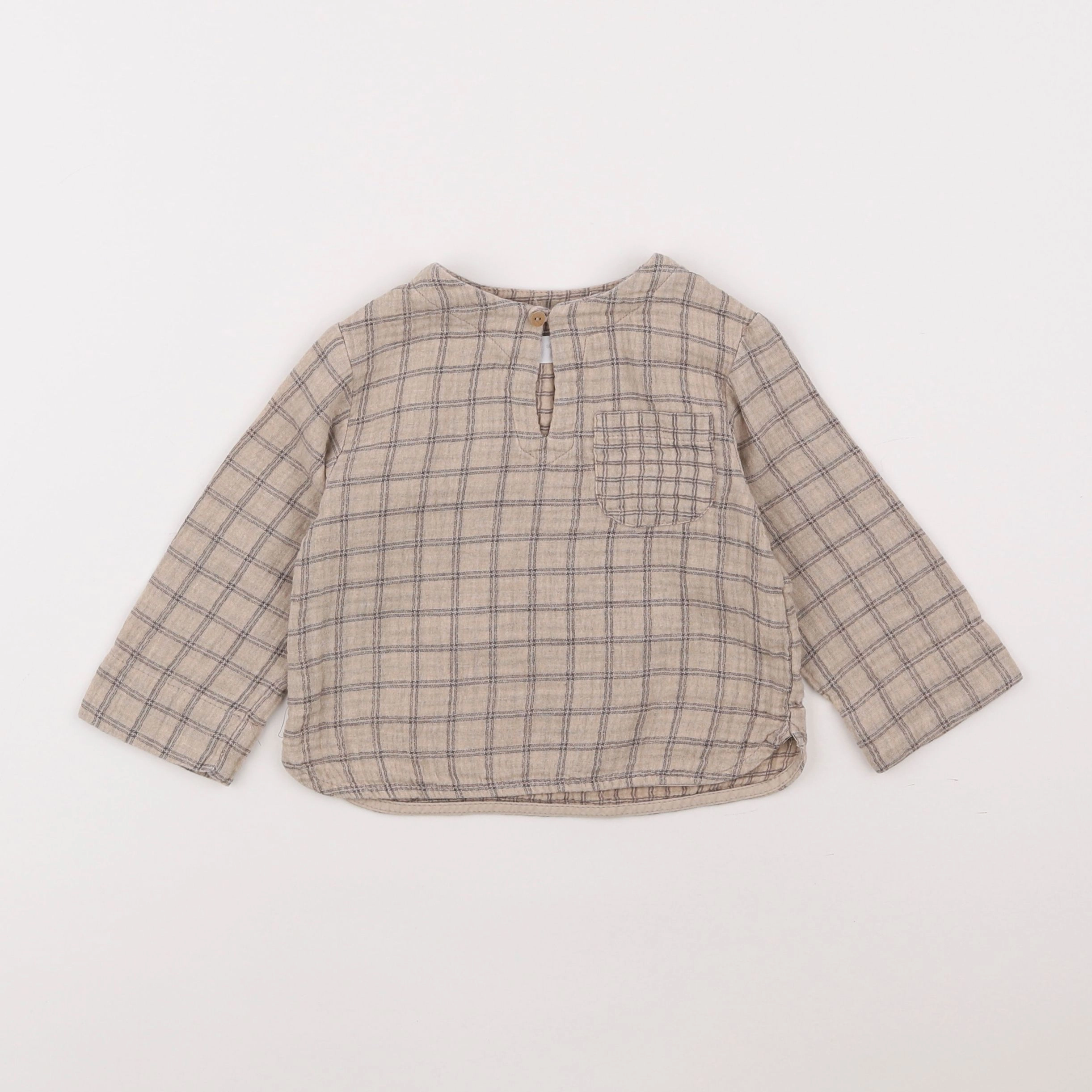 Zara - chemise beige - 9/12 mois