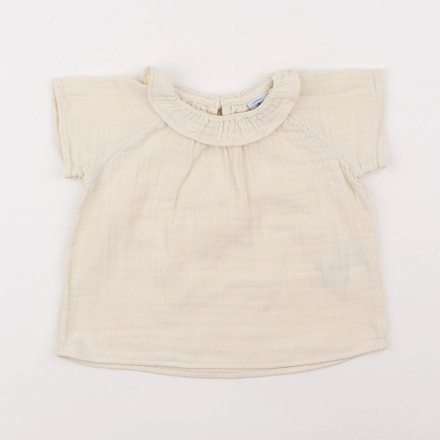 Petit Bateau - blouse beige - 6 mois