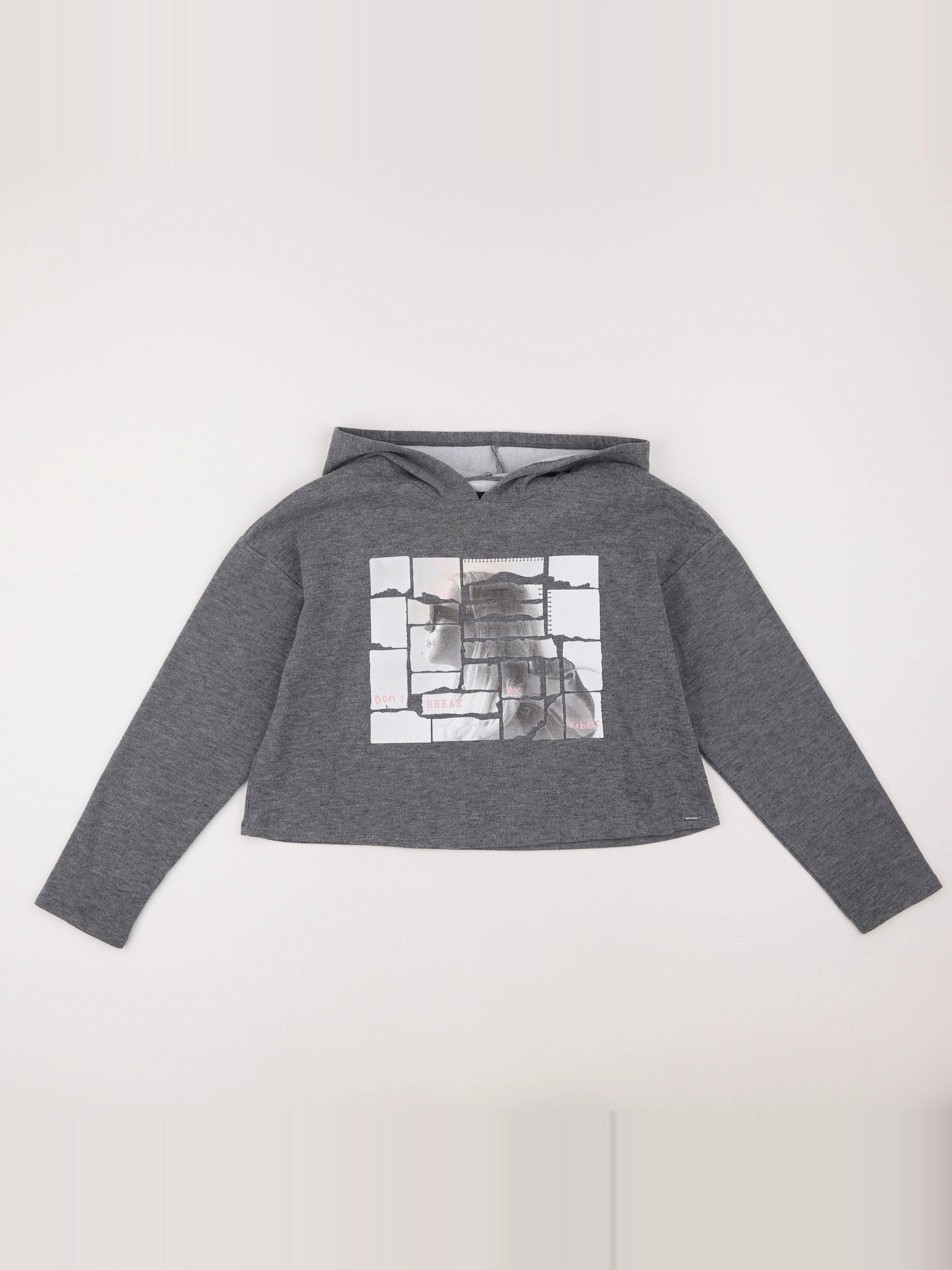 IKKS - sweat gris - 12 ans