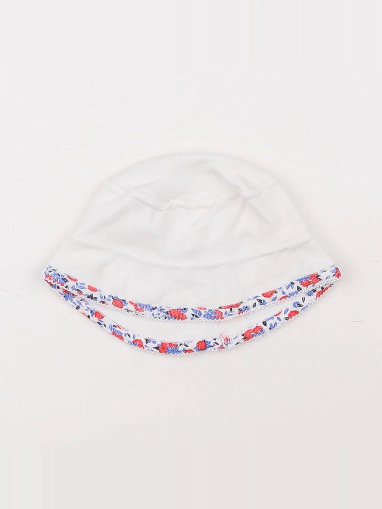 Petit Bateau - chapeau blanc - 3/6 mois