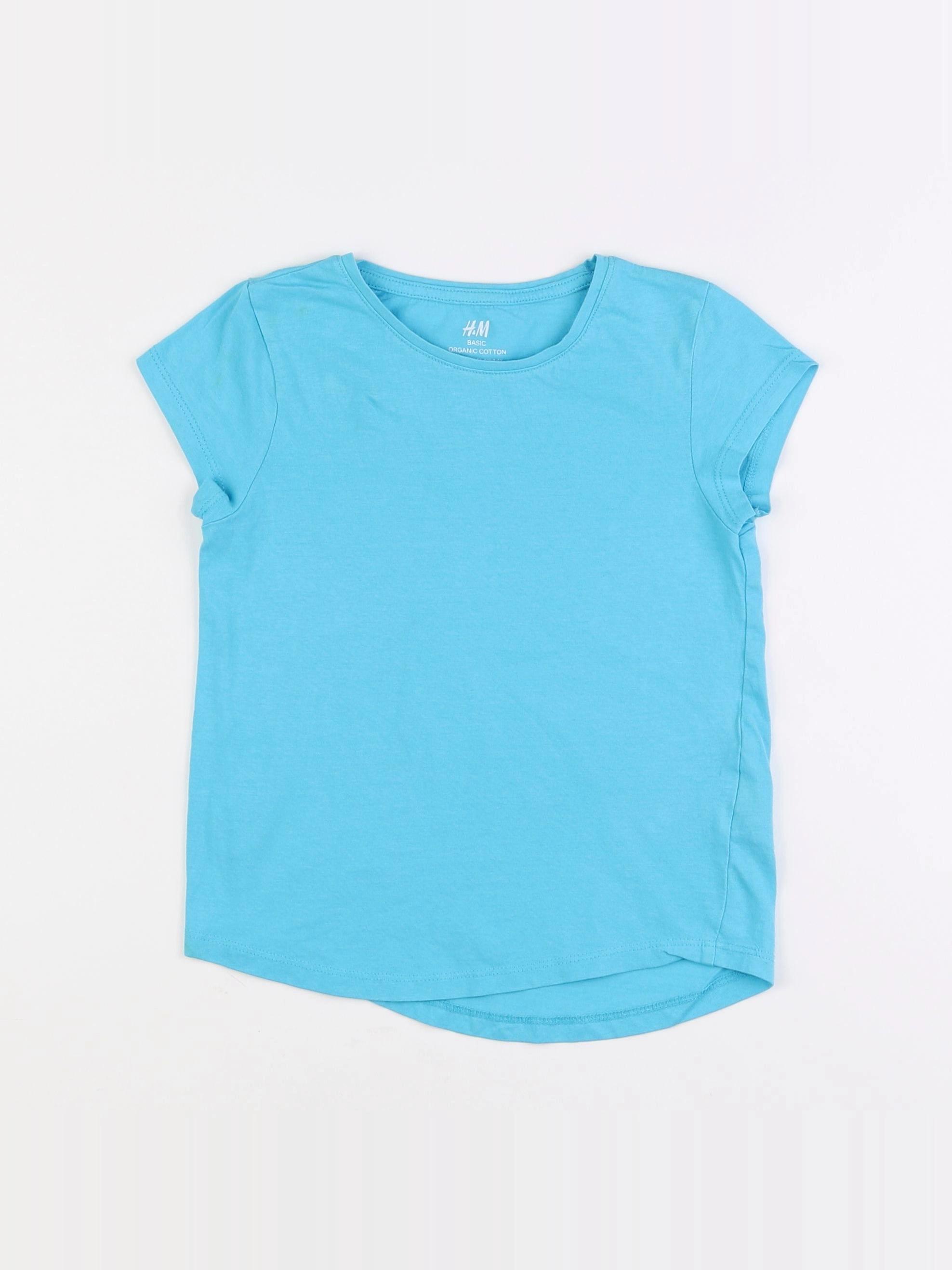 H&M - tee-shirt bleu - 5/6 ans