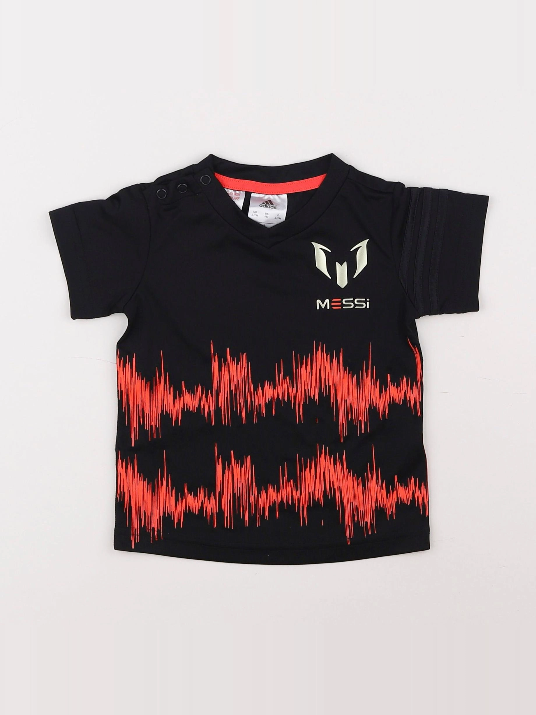 Adidas - tee-shirt noir - 6/9 mois