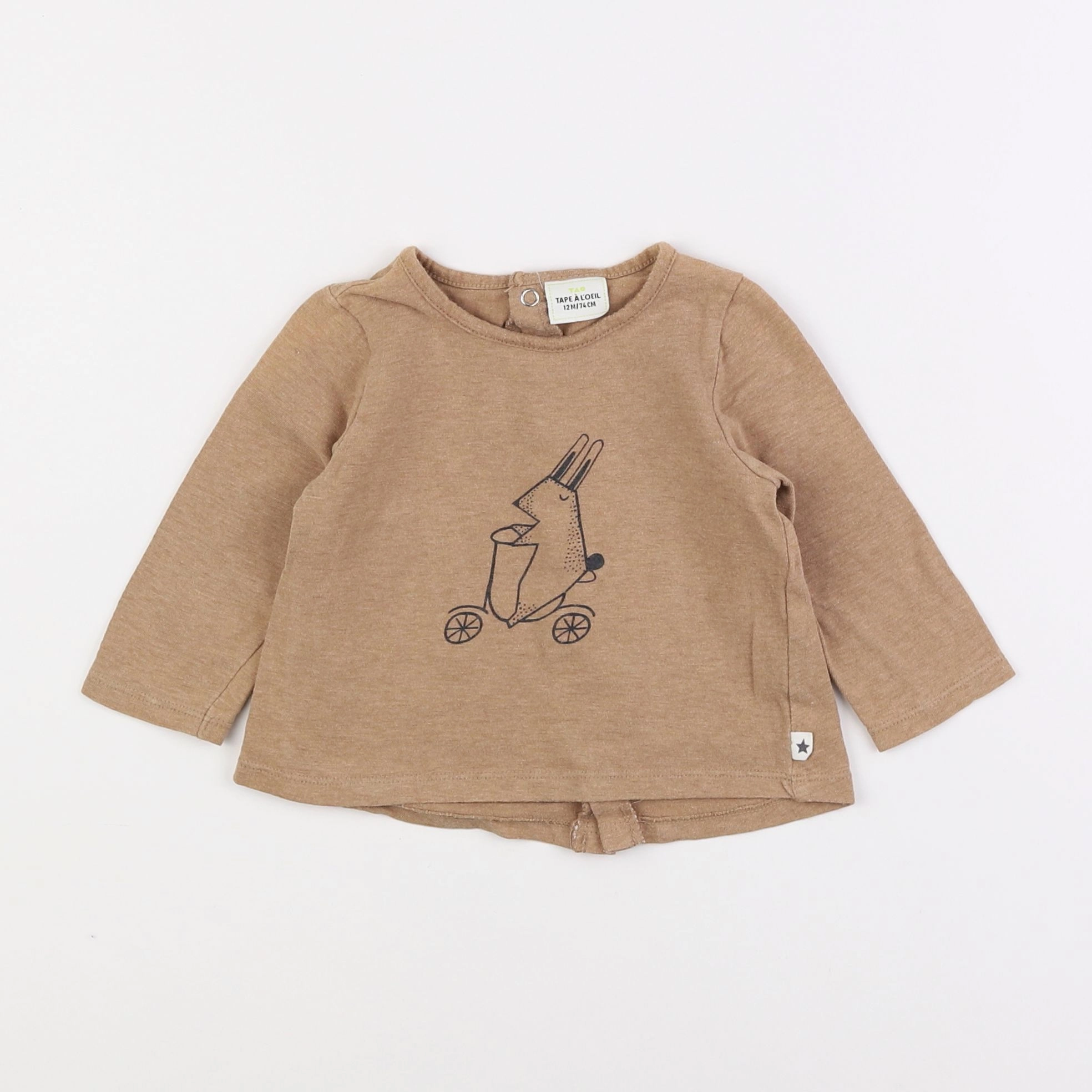 Tape à l'oeil - tee-shirt marron - 12 mois