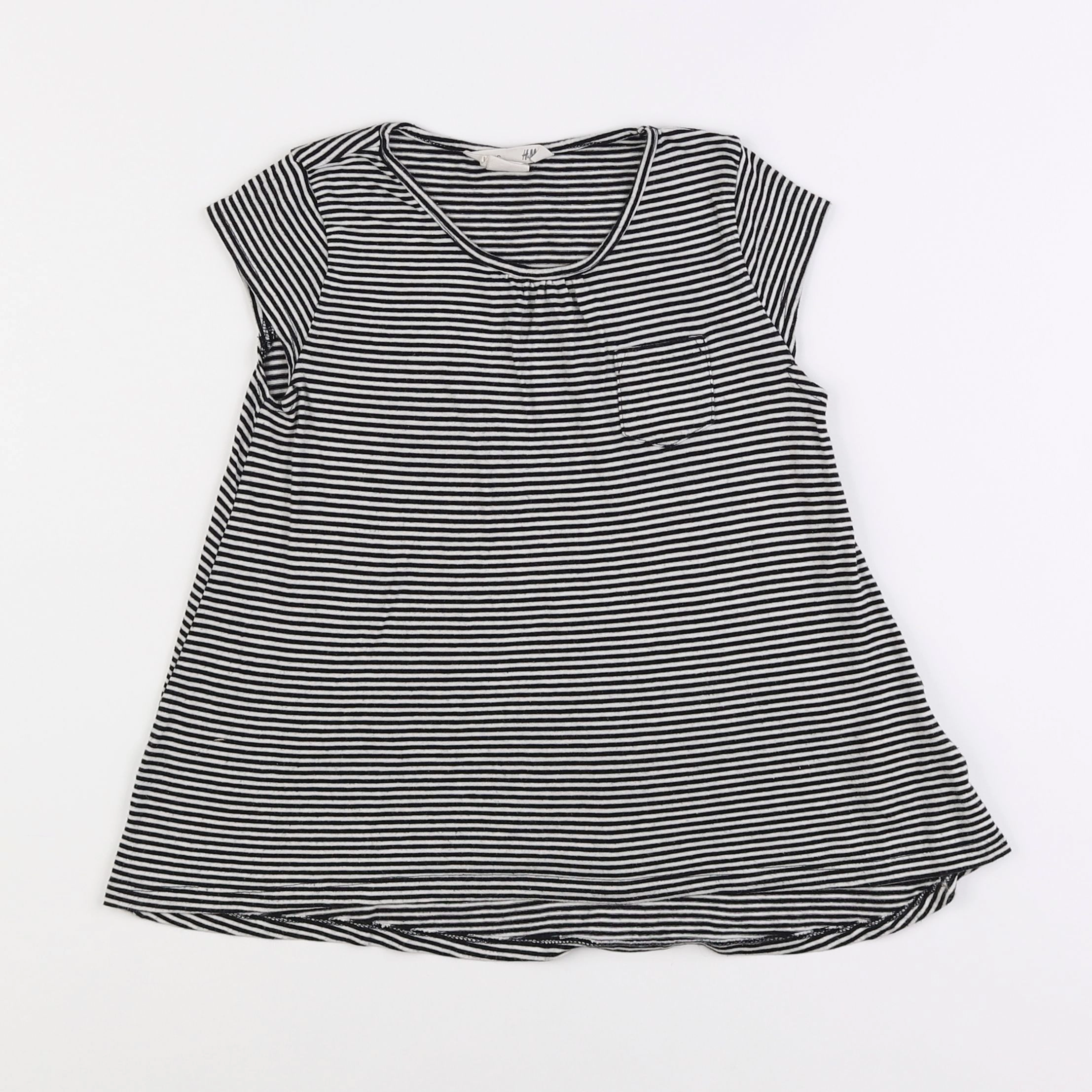 H&M - tee-shirt noir - 7/8 ans