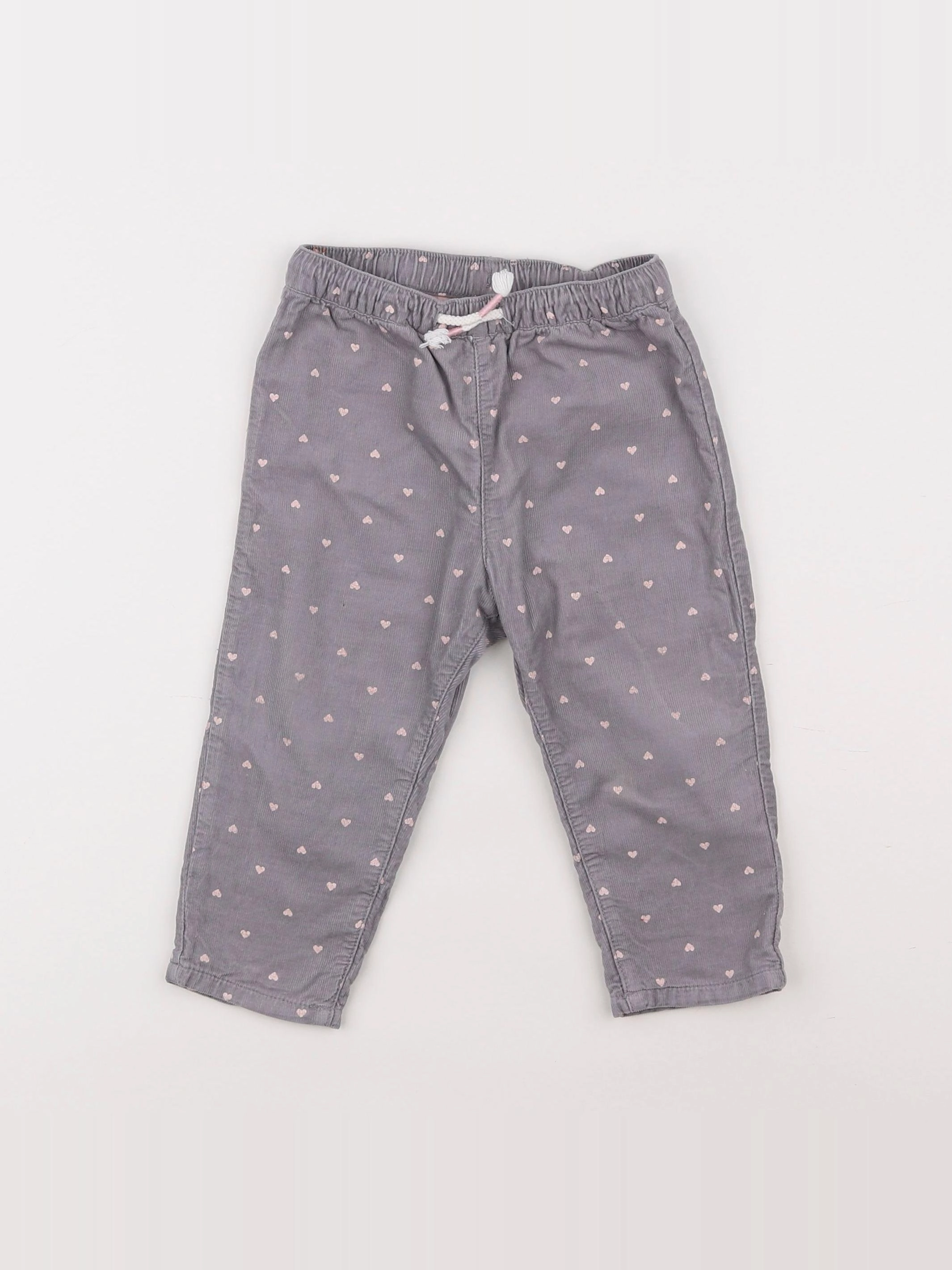 H&M - pantalon gris - 6/9 mois