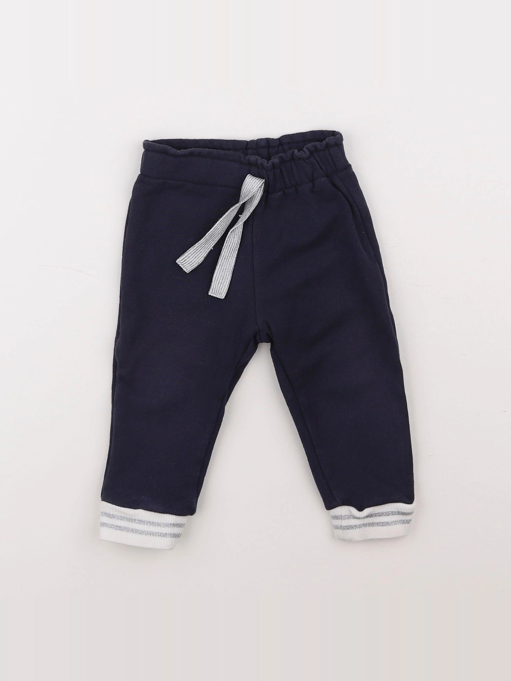 Petit Bateau - jogging bleu - 12 mois