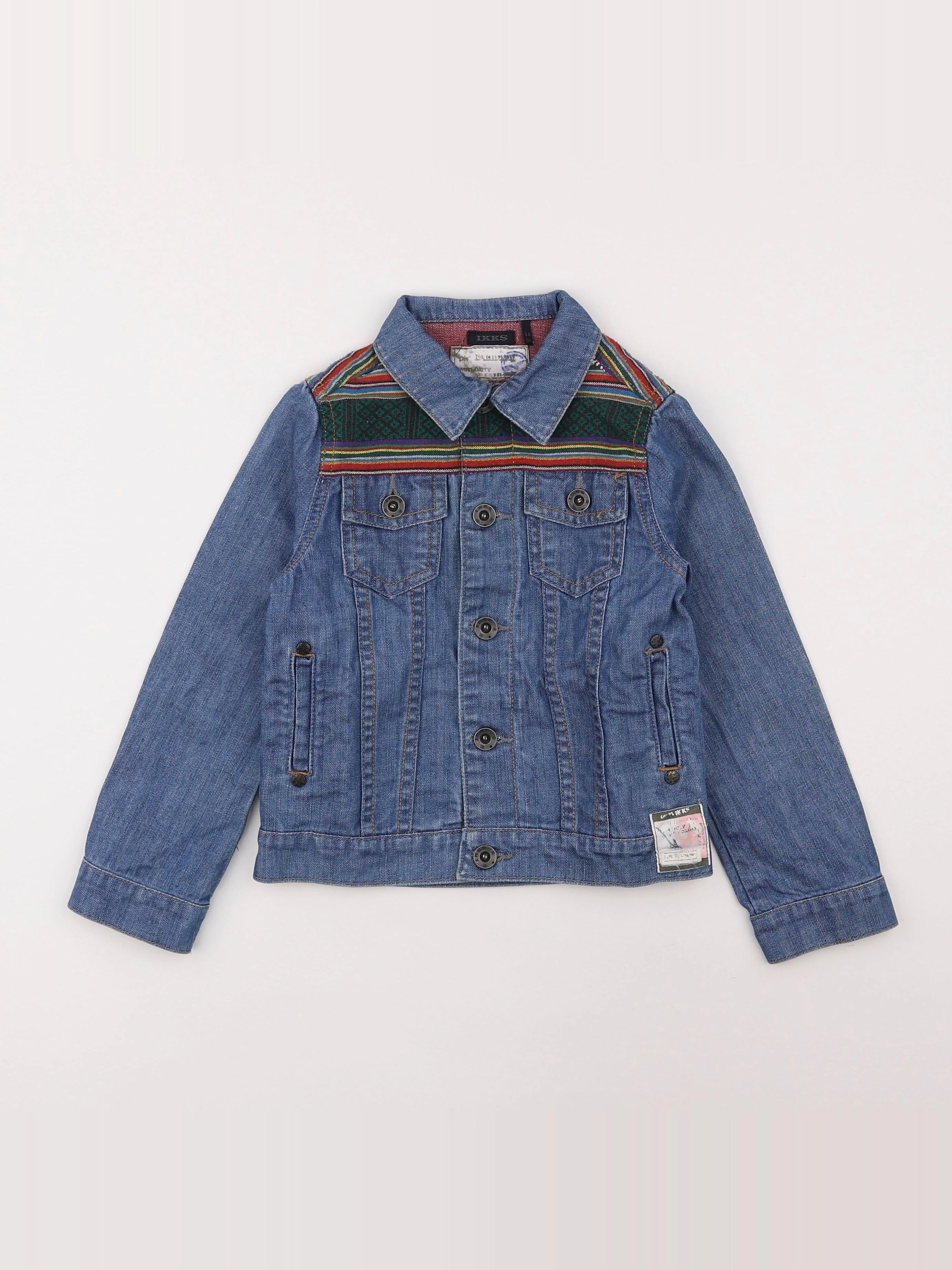 IKKS - veste bleu, multicolore - 6 ans