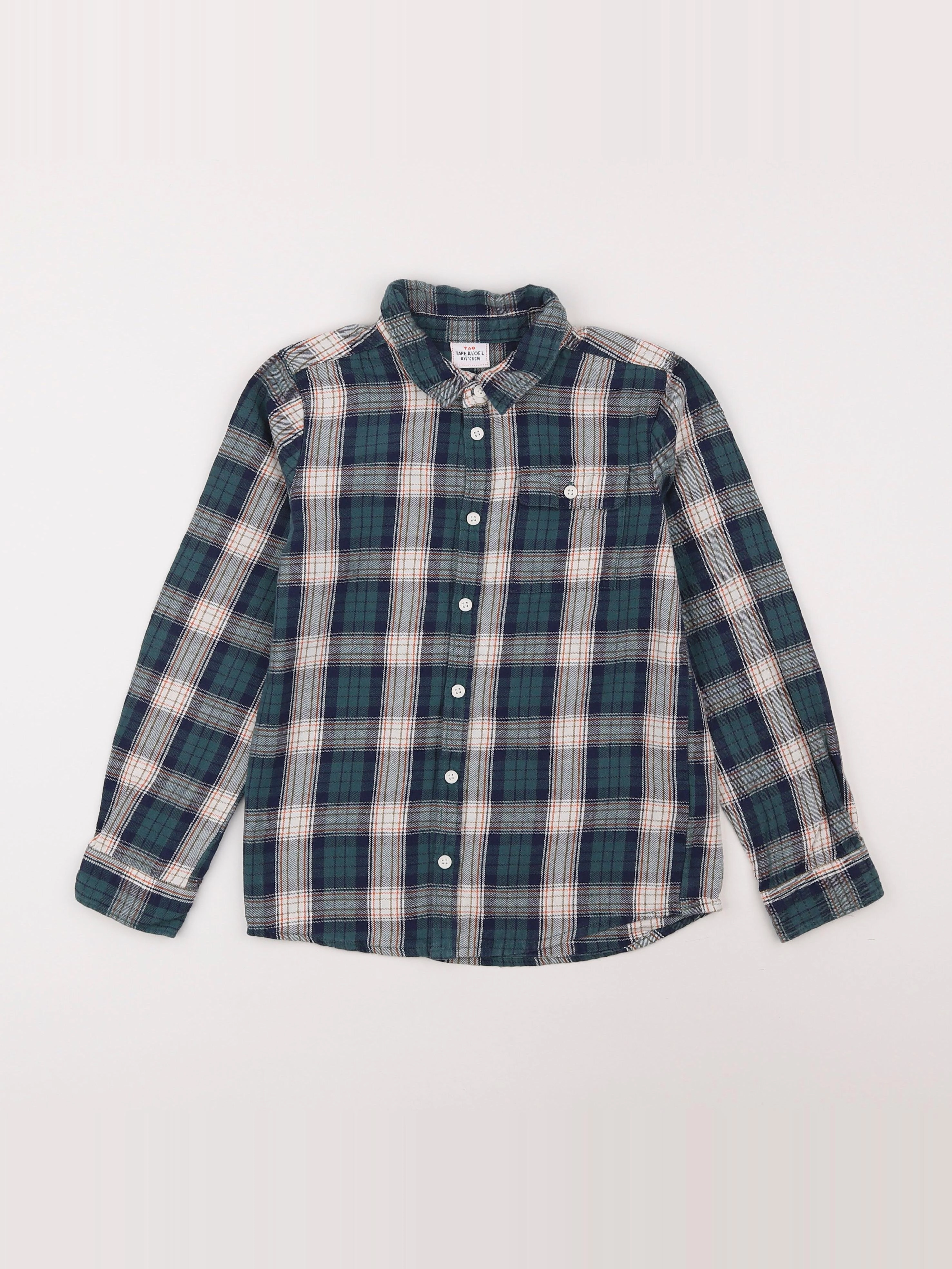 Tape à l'oeil - chemise vert - 8 ans