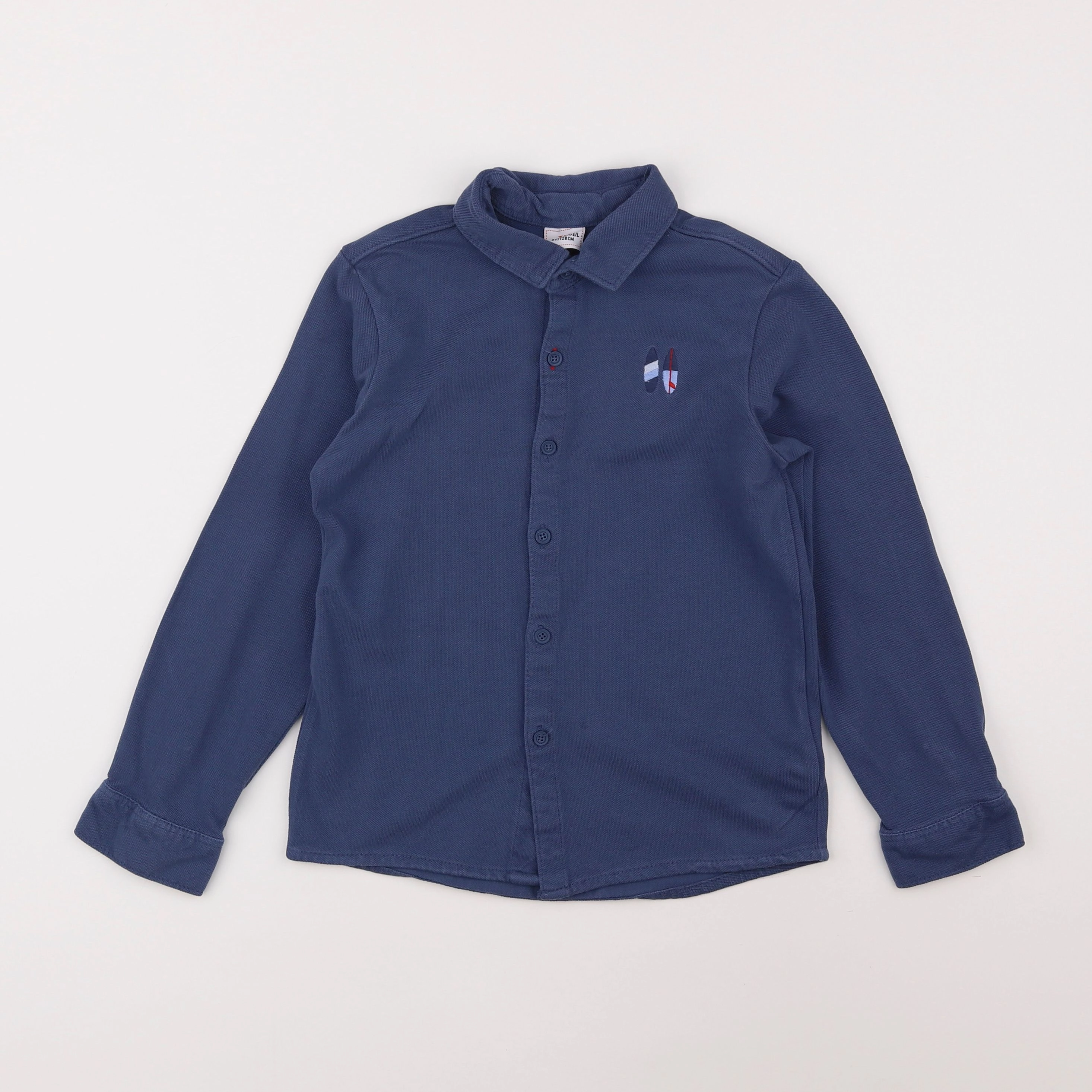 Tape à l'oeil - polo bleu - 8 ans