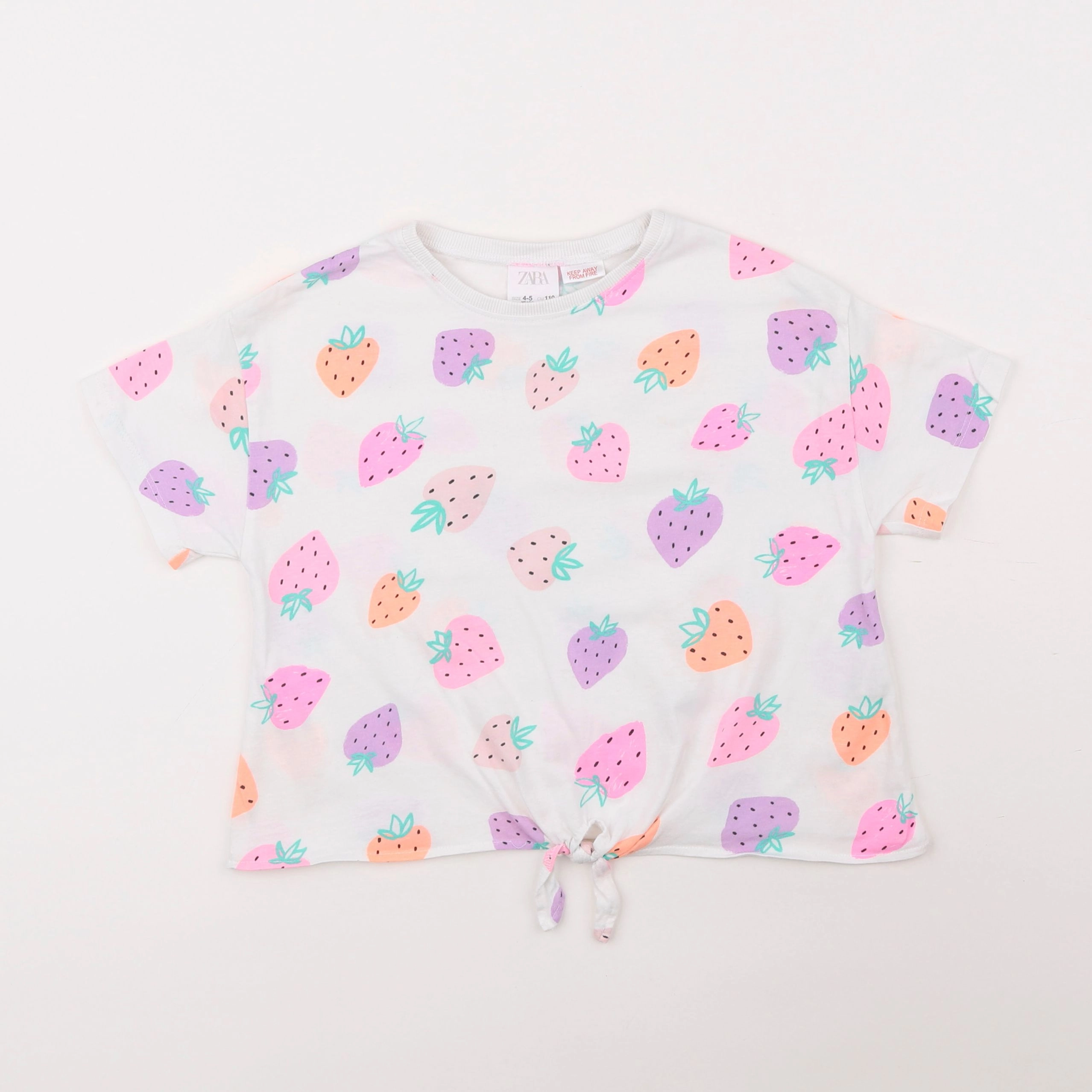 Zara - tee-shirt multicolore - 4/5 ans