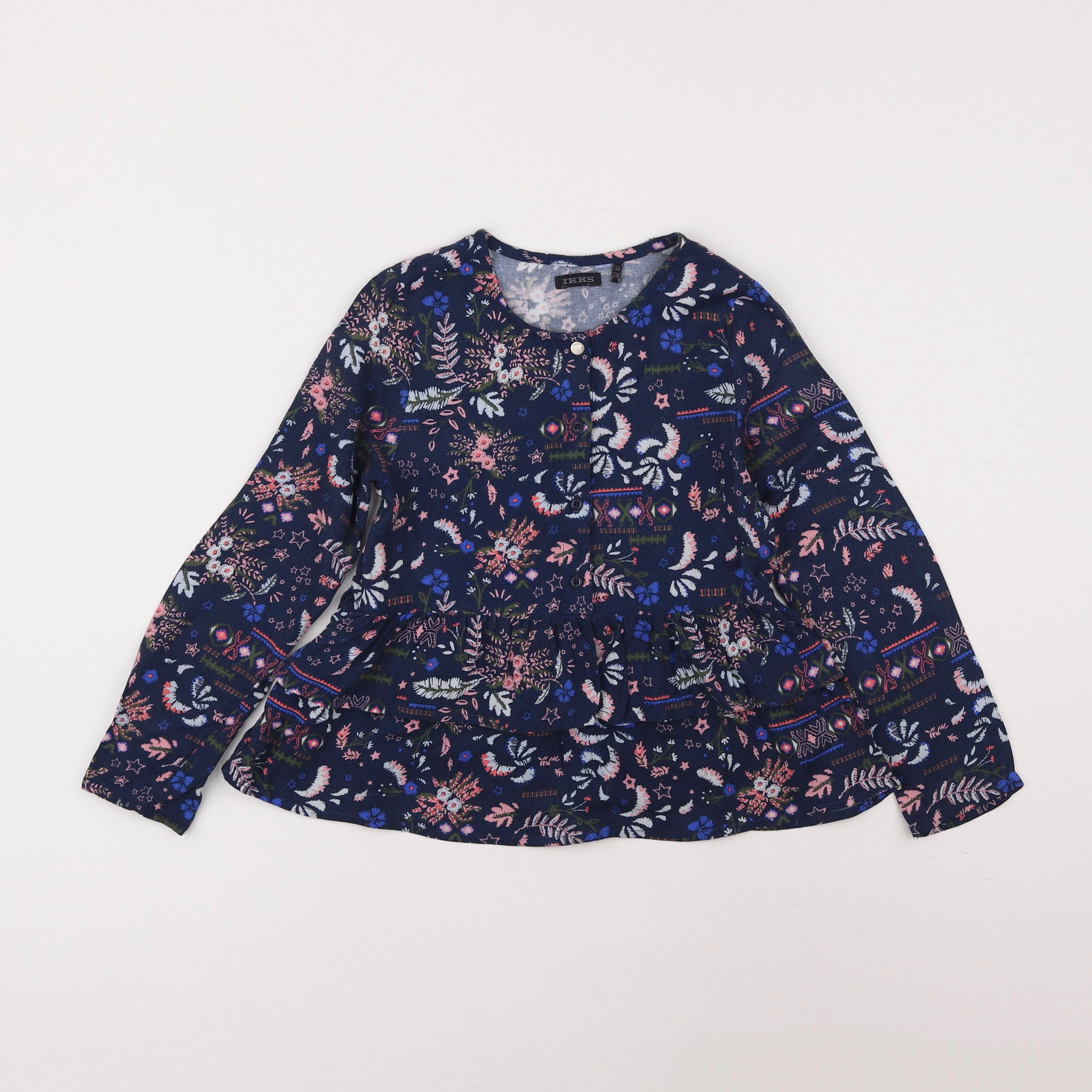 IKKS - blouse bleu - 5 ans