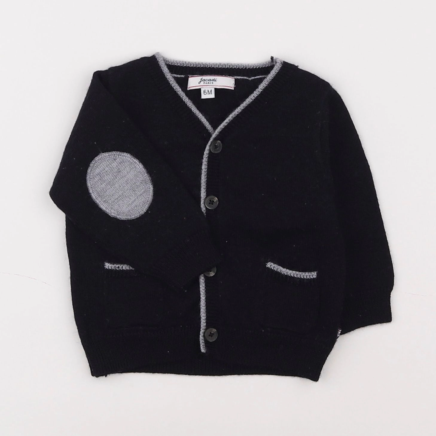 Jacadi - gilet bleu - 6 mois