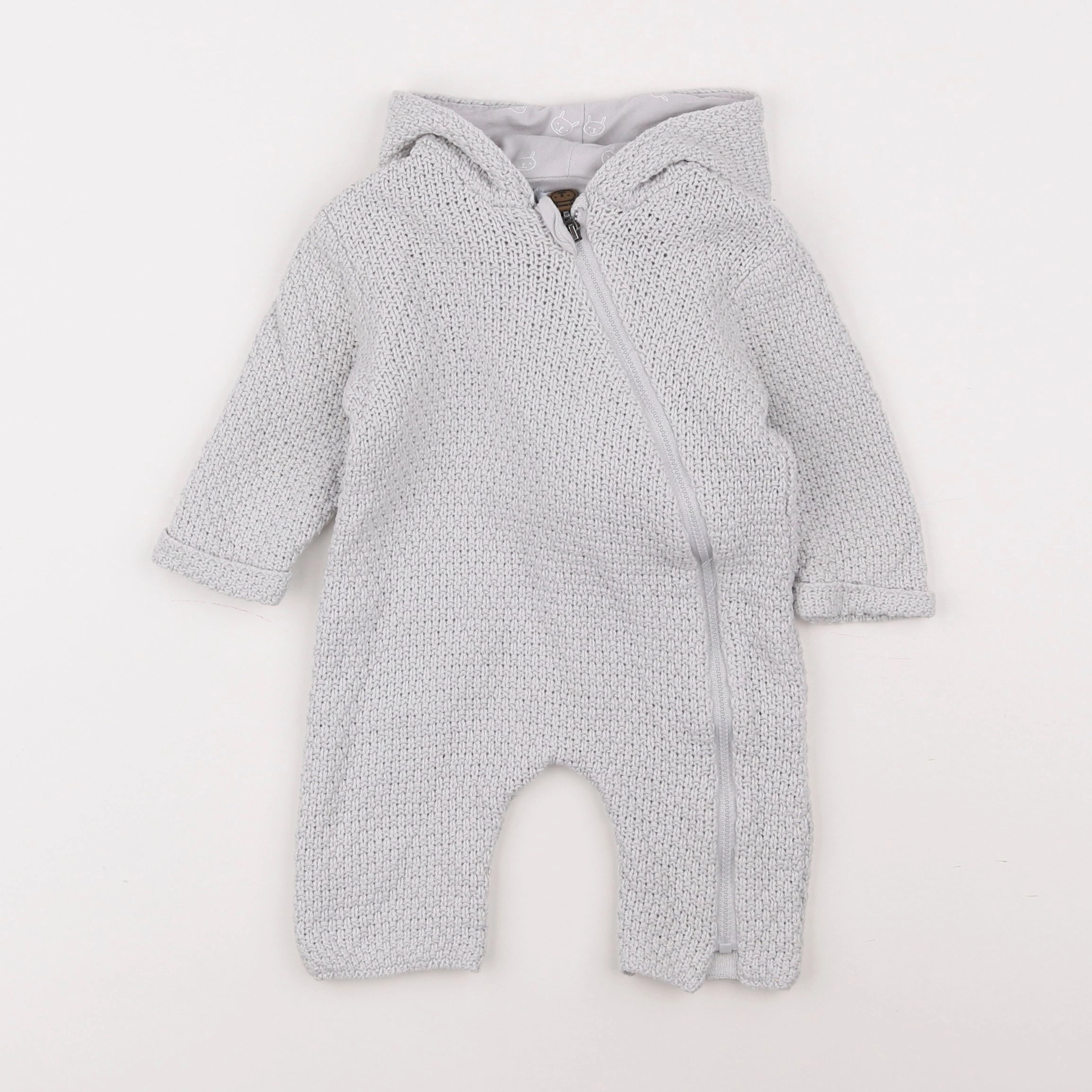 Vertbaudet - combinaison gris - 3 mois