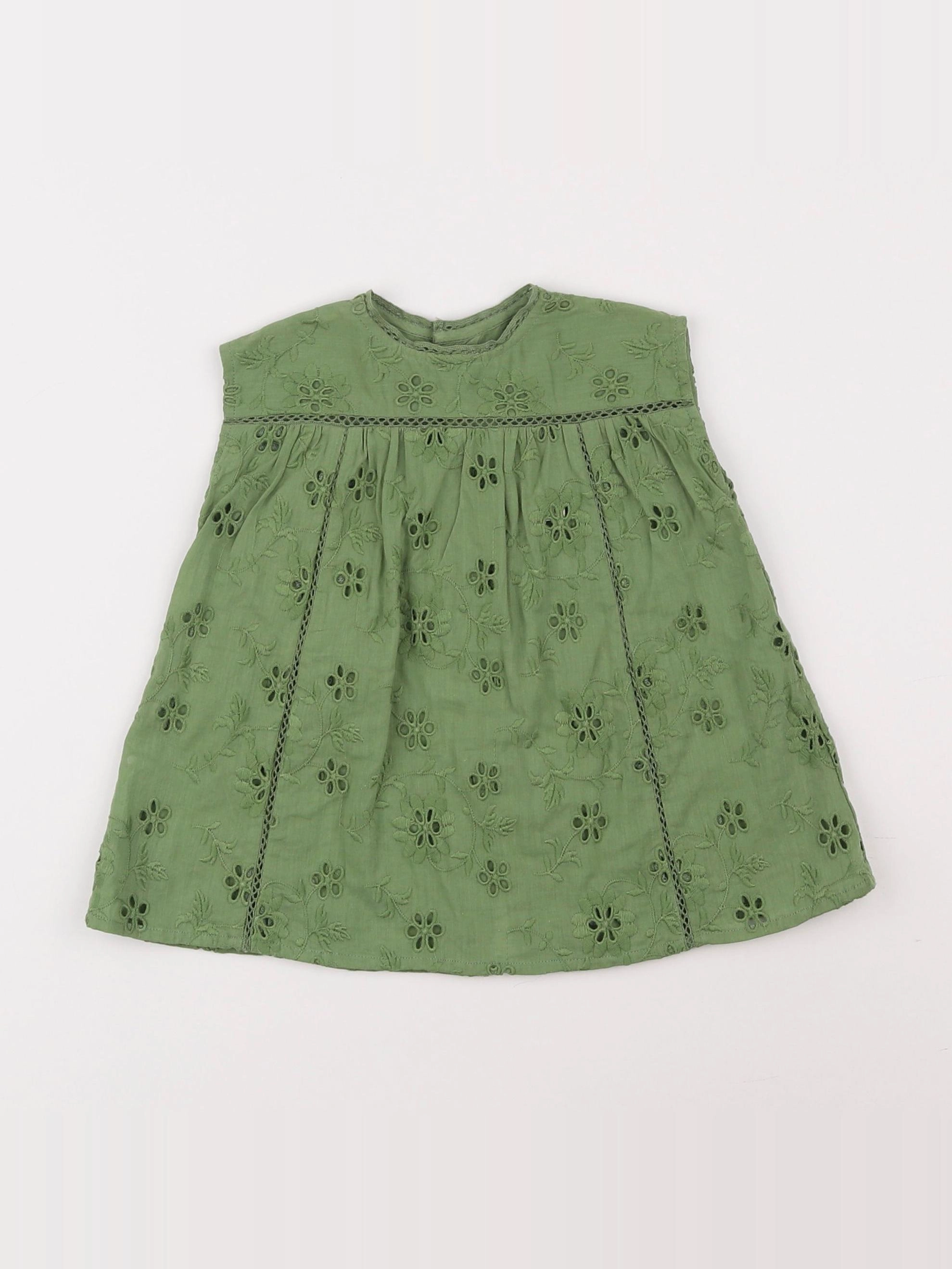 Bonton - robe vert - 6 mois