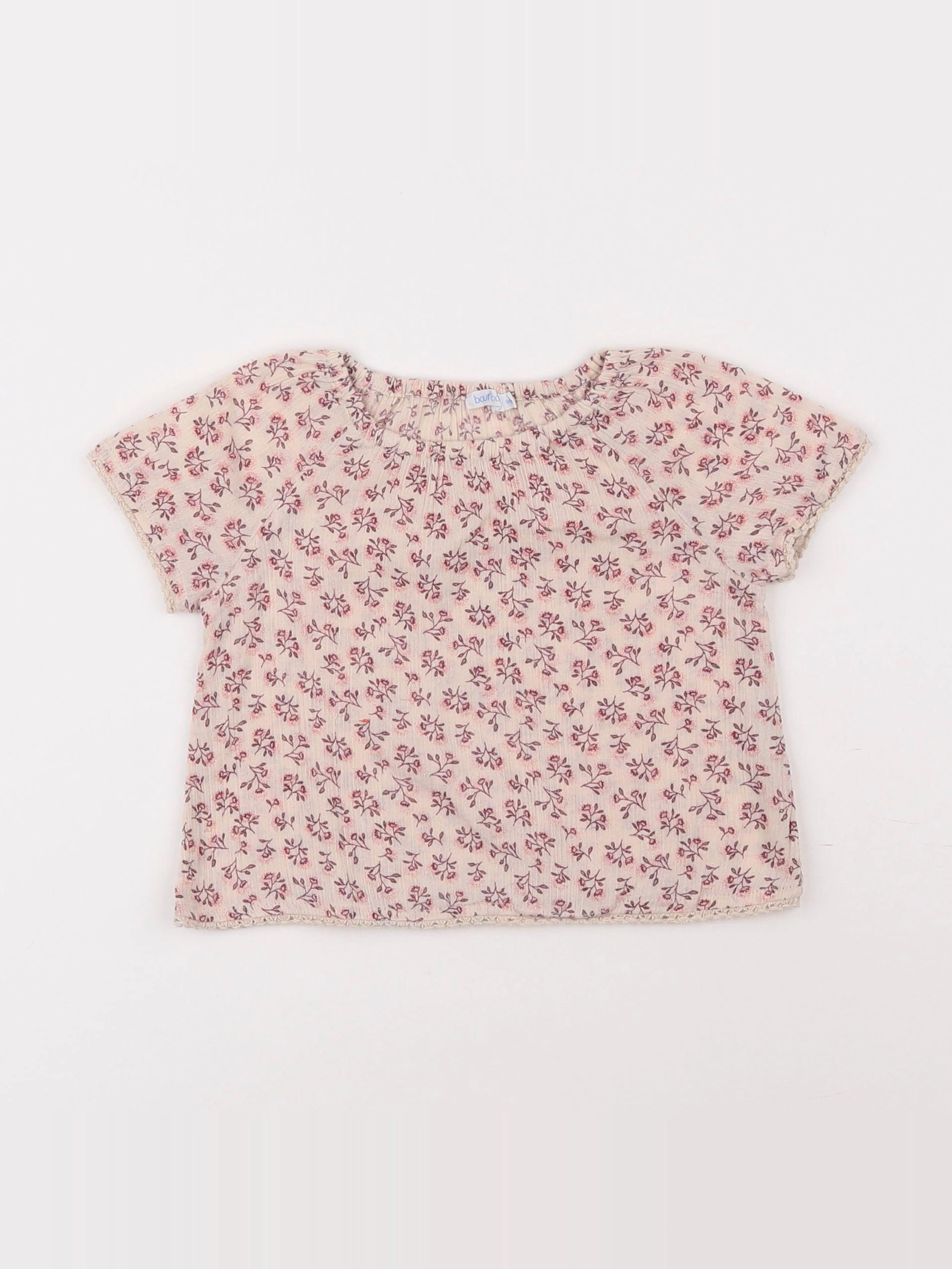 Boutchou - blouse rose - 9 mois